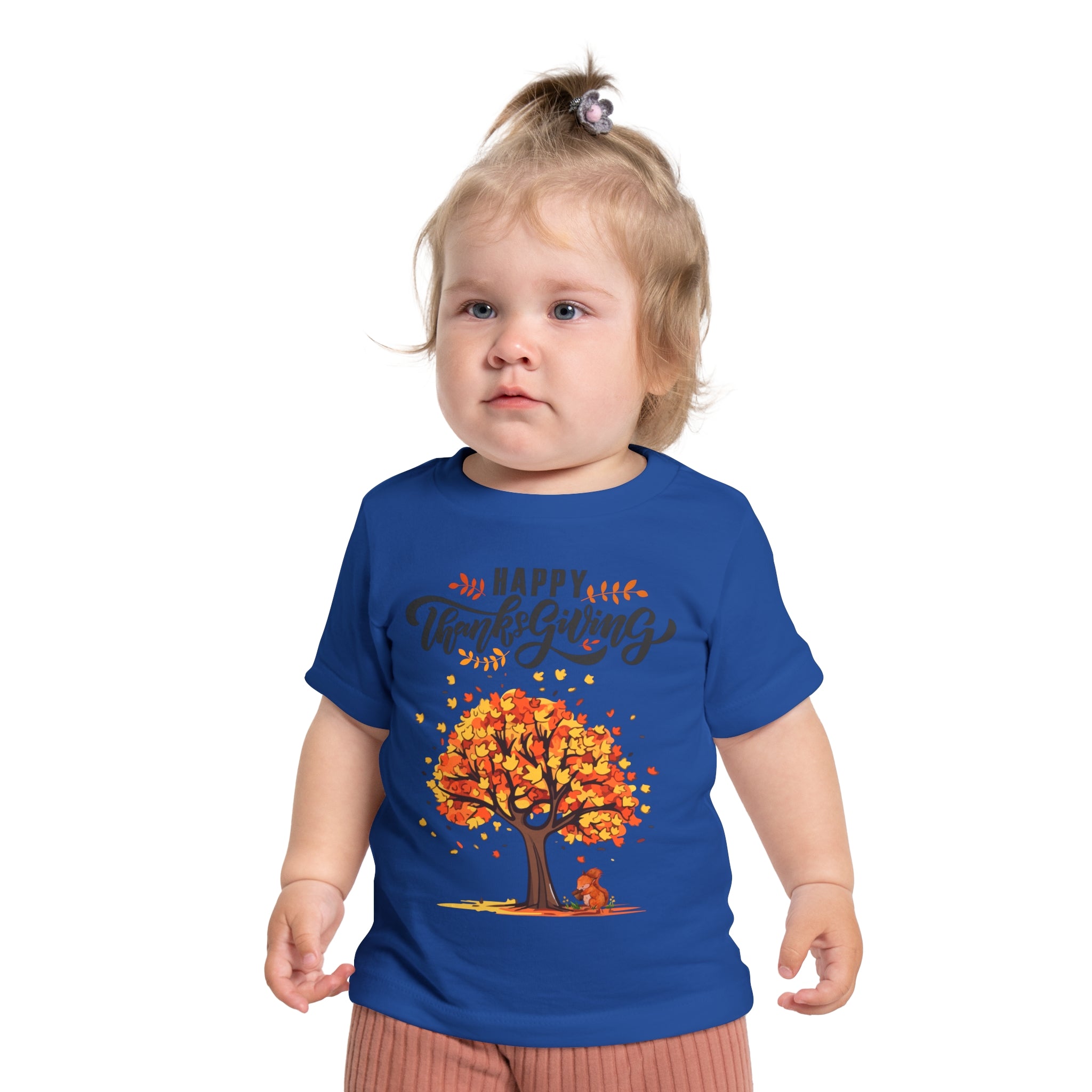 Happy Thanksgiving/Thanksgiving Baby T-Shirt, Cute Fall Apparel, Kids Autumn Clothing, Holiday Gift, Seasonal Outfit, Fall Tree Design