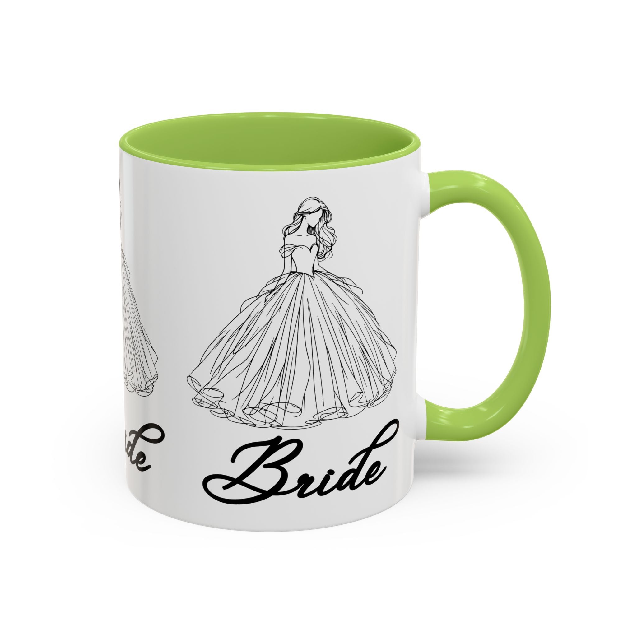 Bride Mug | Elegant Wedding Dress Design | Bridal Shower Gift & Keepsake