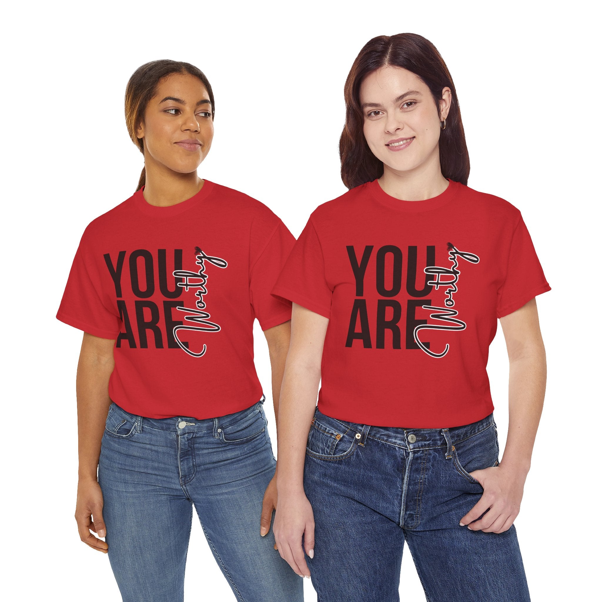You Are Worthy Unisex Heavy Cotton Tee, Motivational Quote Shirt, Gift for Friends, Self-Love Tee, Uplifting Apparel, Positive [...]