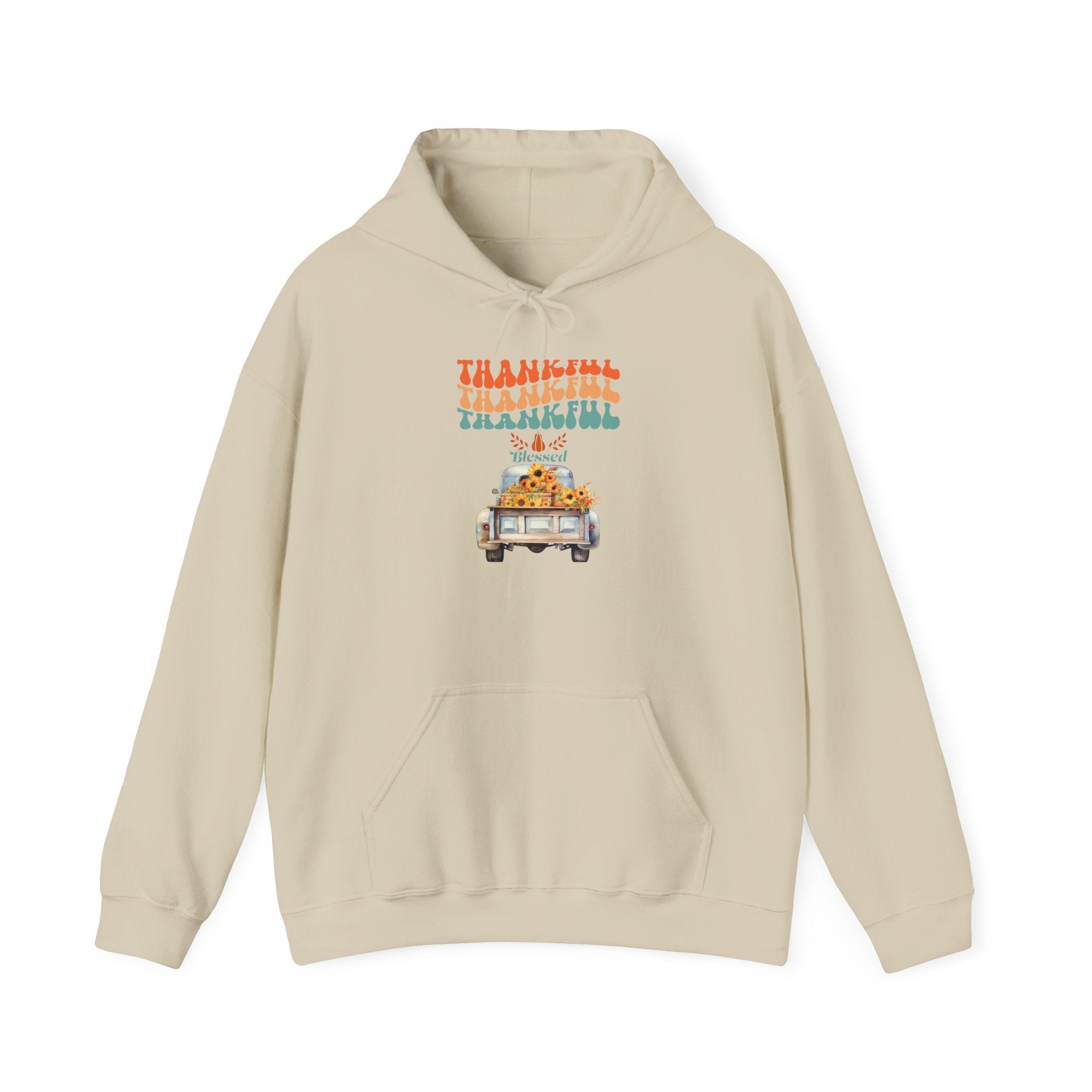 Thankful Vintage Hoodie - Cozy Unisex Sweatshirt for Fall, Thanksgiving Gathering, Gift, Casual Wear, Layering