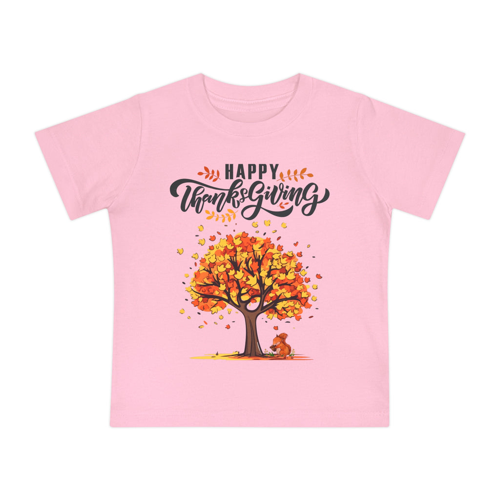 Happy Thanksgiving/Thanksgiving Baby T-Shirt, Cute Fall Apparel, Kids Autumn Clothing, Holiday Gift, Seasonal Outfit, Fall Tree Design