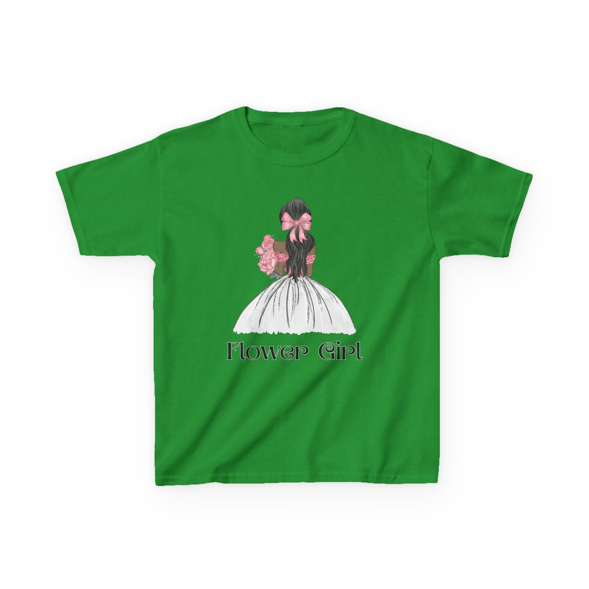 Flower Girl Kids Tee, Cute Floral T-Shirt for Flower Girls, Wedding Apparel, Toddler Gift, Birthday Outfit, Spring Fling Top