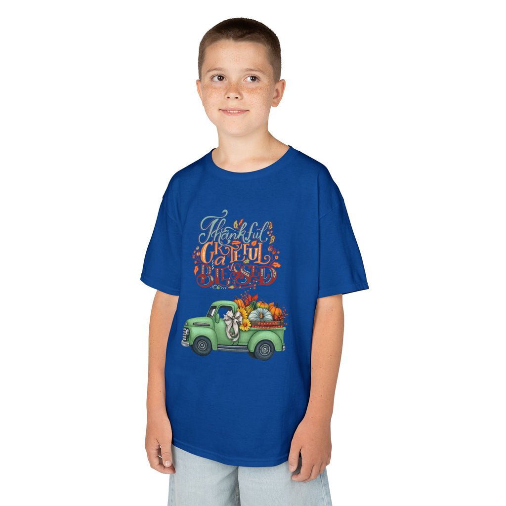 Blessed Fall Kids Tee, Adorable Autumn Shirt, Cute Harvest T-Shirt, Thanksgiving Gift for Kids, Comfy Cotton Youth Apparel