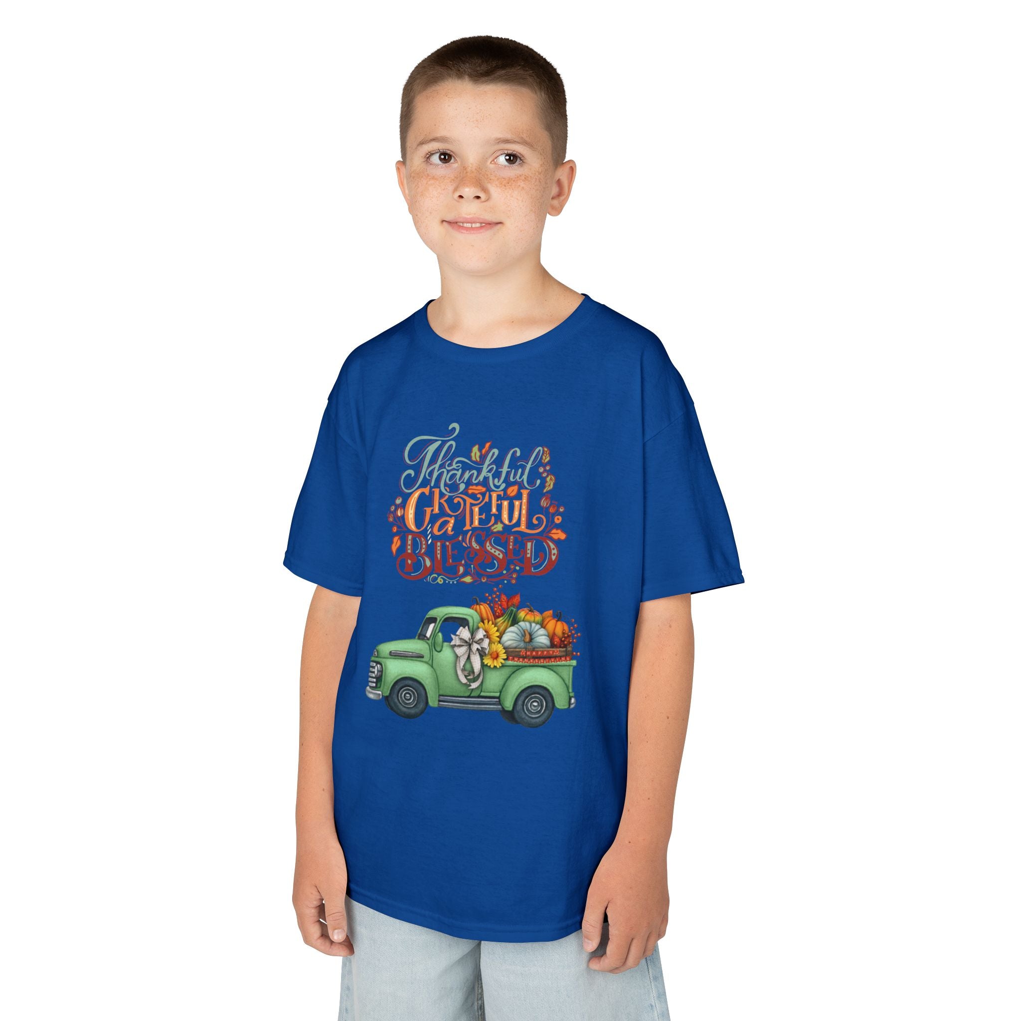 Blessed Fall Kids Tee, Adorable Autumn Shirt, Cute Harvest T-Shirt, Thanksgiving Gift for Kids, Comfy Cotton Youth Apparel