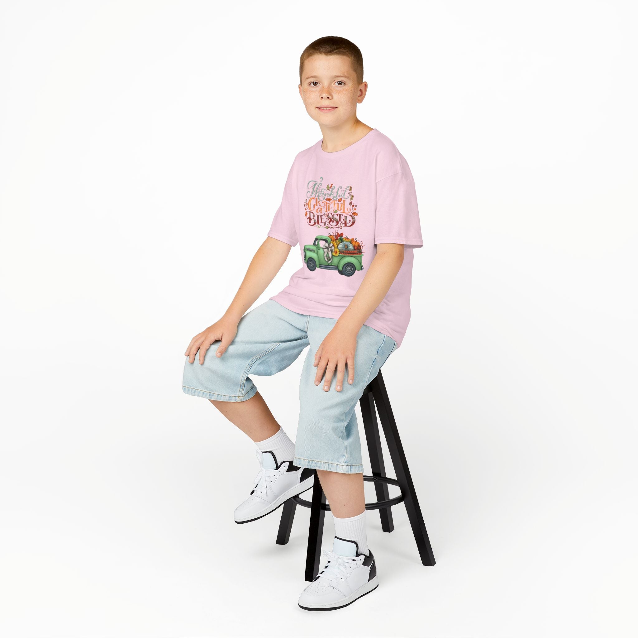 Blessed Fall Kids Tee, Adorable Autumn Shirt, Cute Harvest T-Shirt, Thanksgiving Gift for Kids, Comfy Cotton Youth Apparel