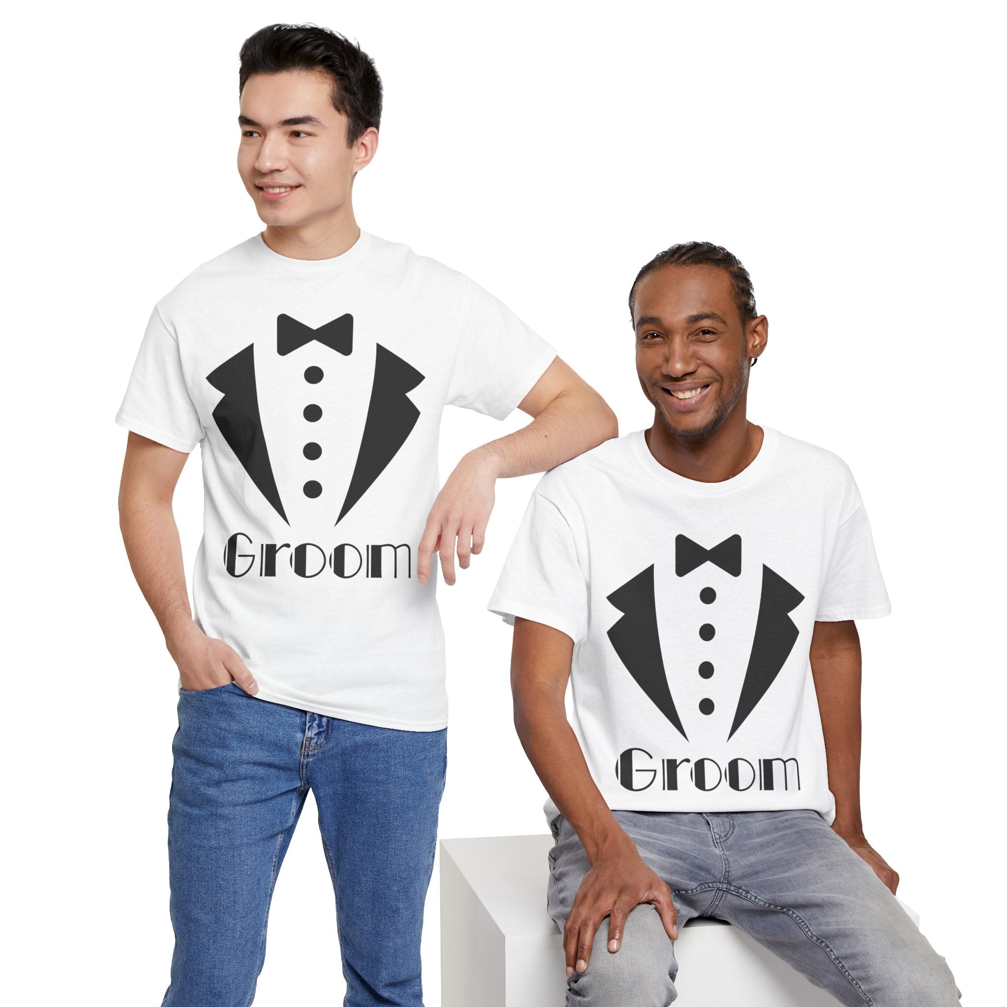 Groom T-Shirt - Unisex Heavy Cotton Tee for Weddings, Bachelor Parties, Groomsmen Gifts, Engagements, Bridal Showers