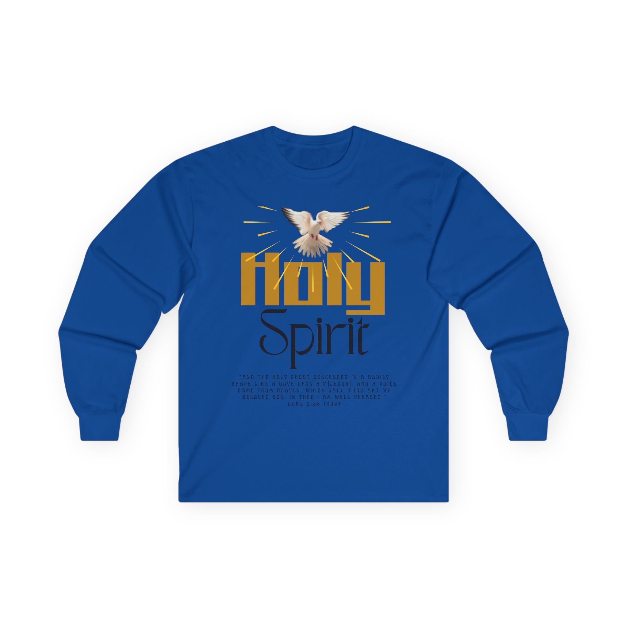 Holy Spirit Long Sleeve Tee - Faith Shirt, Religious Apparel, Spiritual Gift, Easter Wear, Christian Clothing