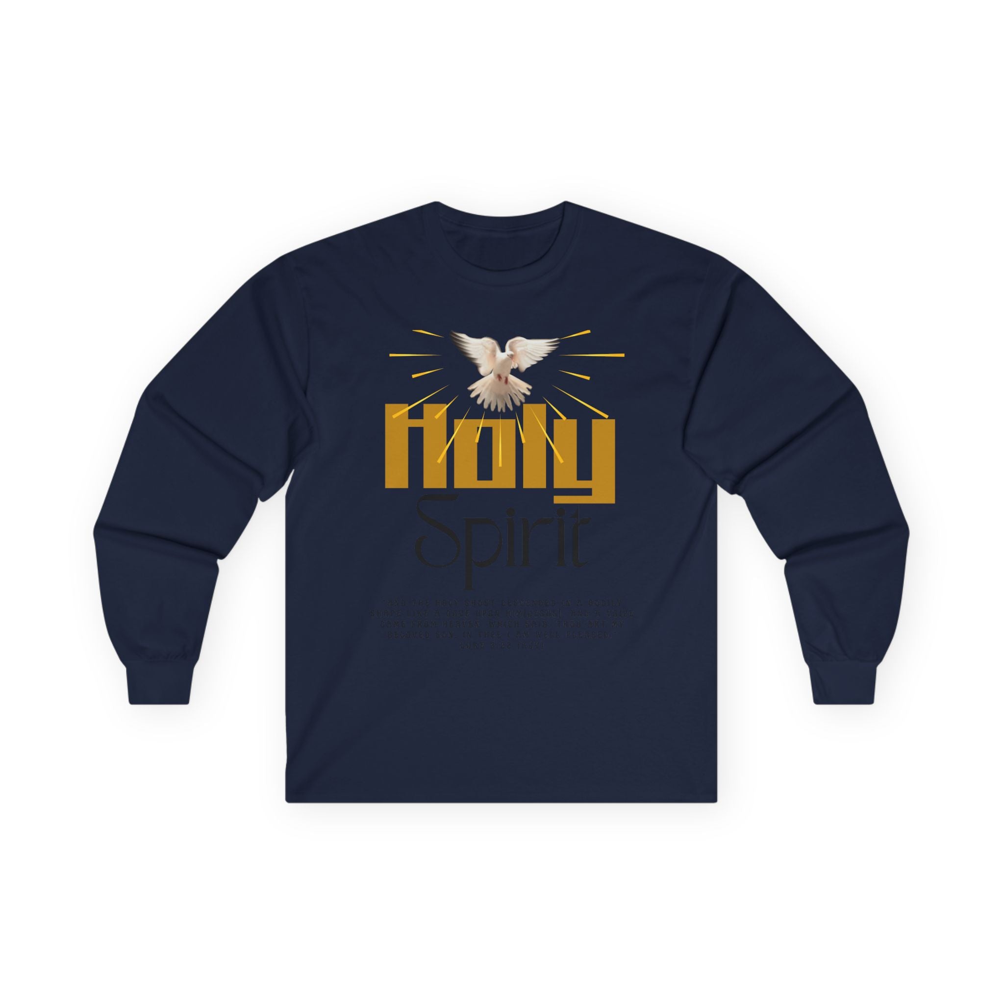 Holy Spirit Long Sleeve Tee - Faith Shirt, Religious Apparel, Spiritual Gift, Easter Wear, Christian Clothing