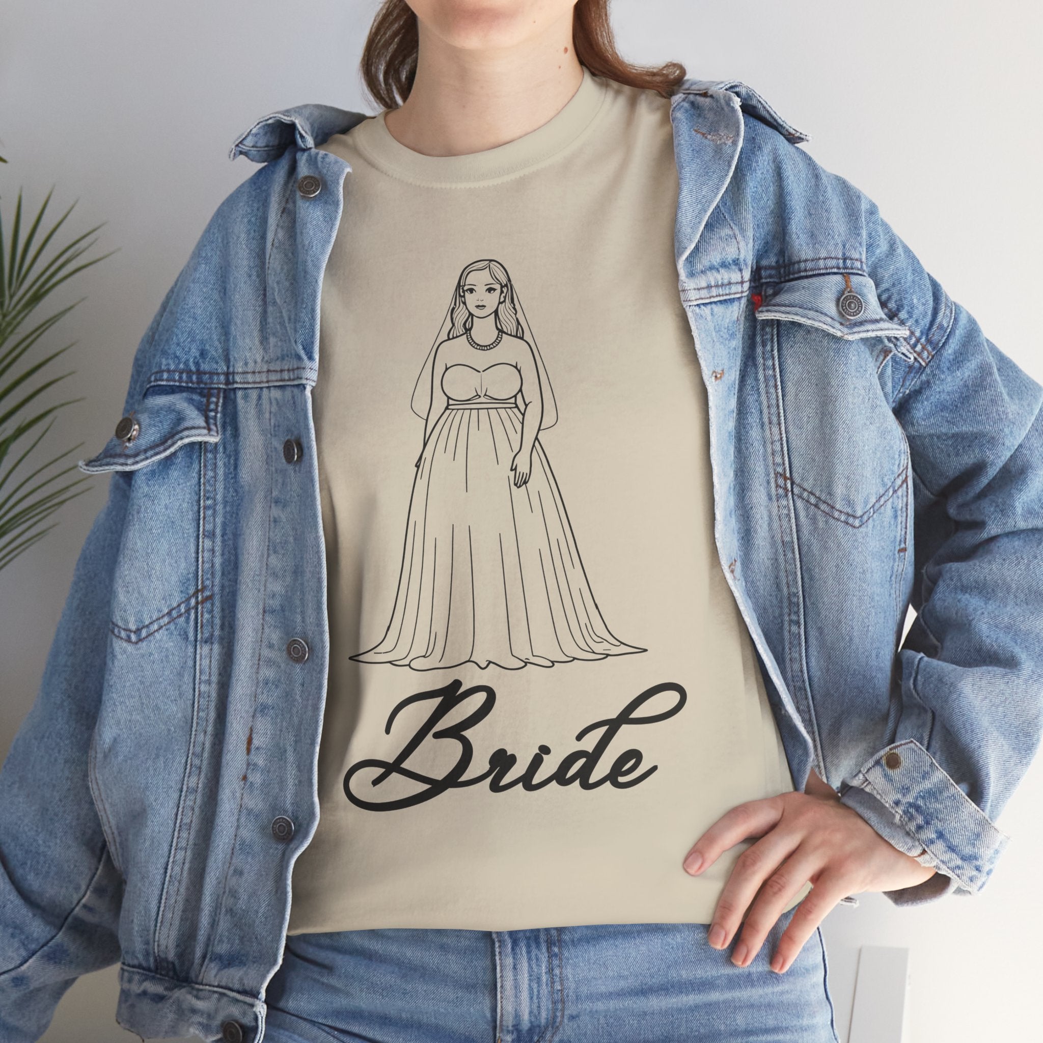 Bride Graphic Tee, Wedding Gift Shirt, Bridal Party Outfit, Engagement Celebration Top, Funny Bride Apparel, Unisex Heavy Cotton Tee