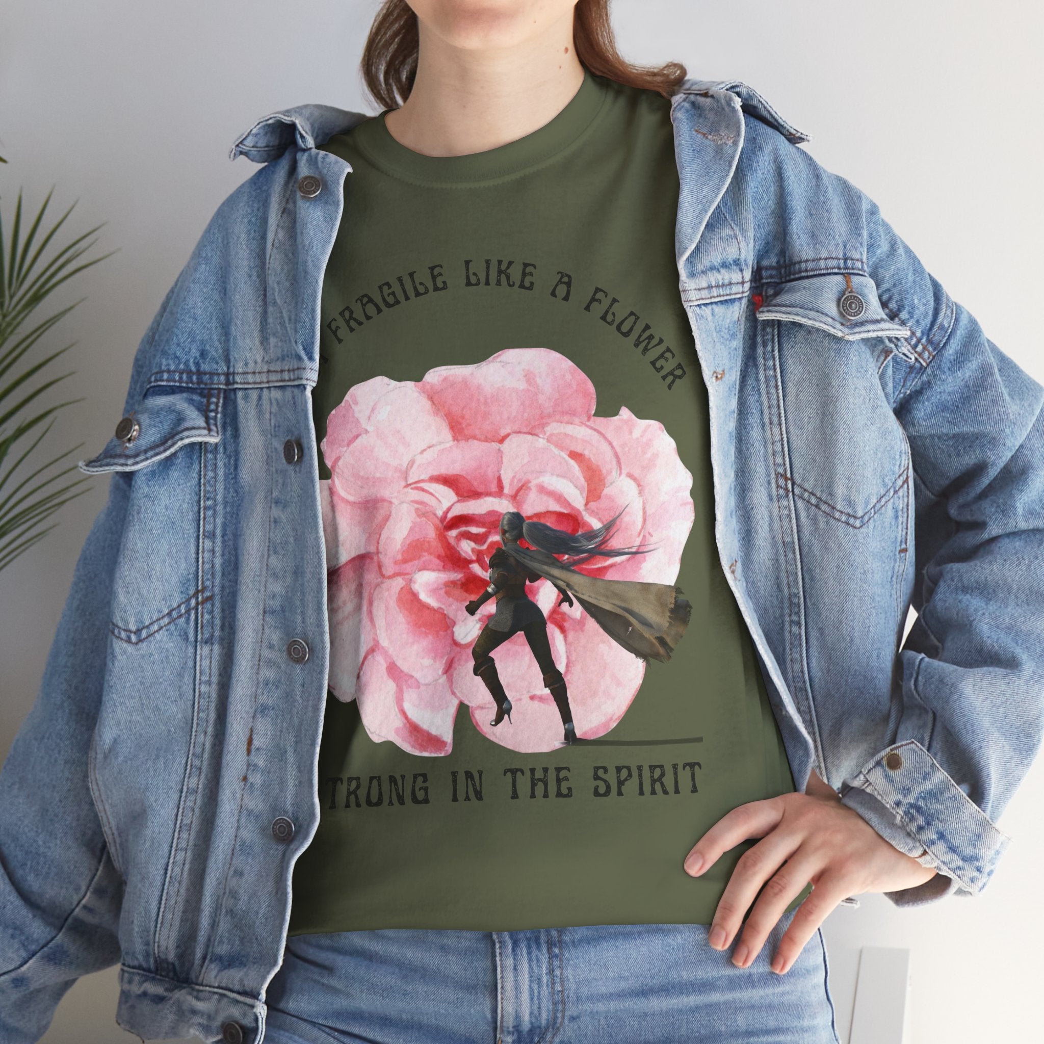 Floral Empowerment Tee, Not Fragile Like a Flower, Strong in the Spirit Shirt, Inspirational Unisex T-Shirt, Gift for Women, [...]