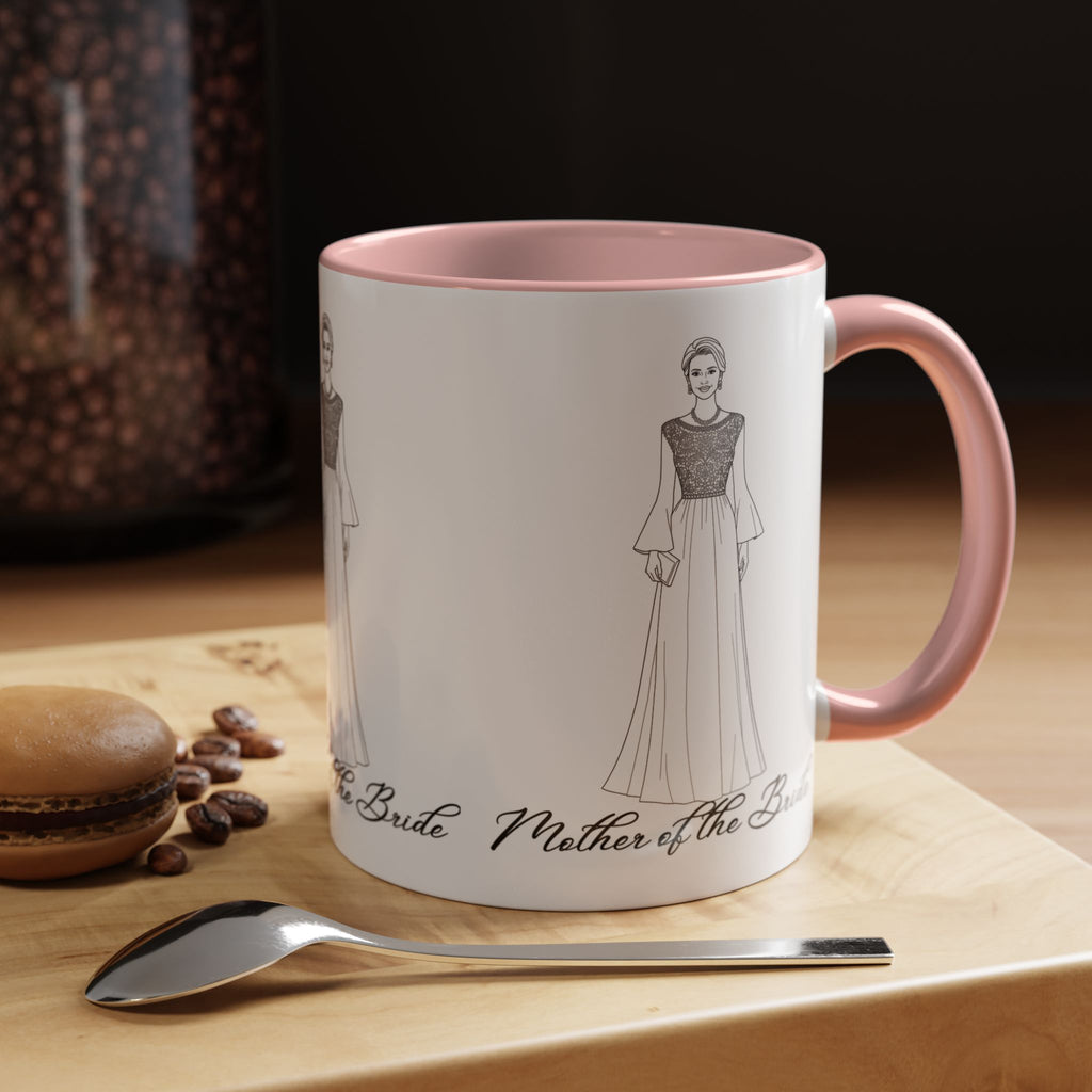 Mother of the Bride -Accent Coffee Mug (11, 15oz)