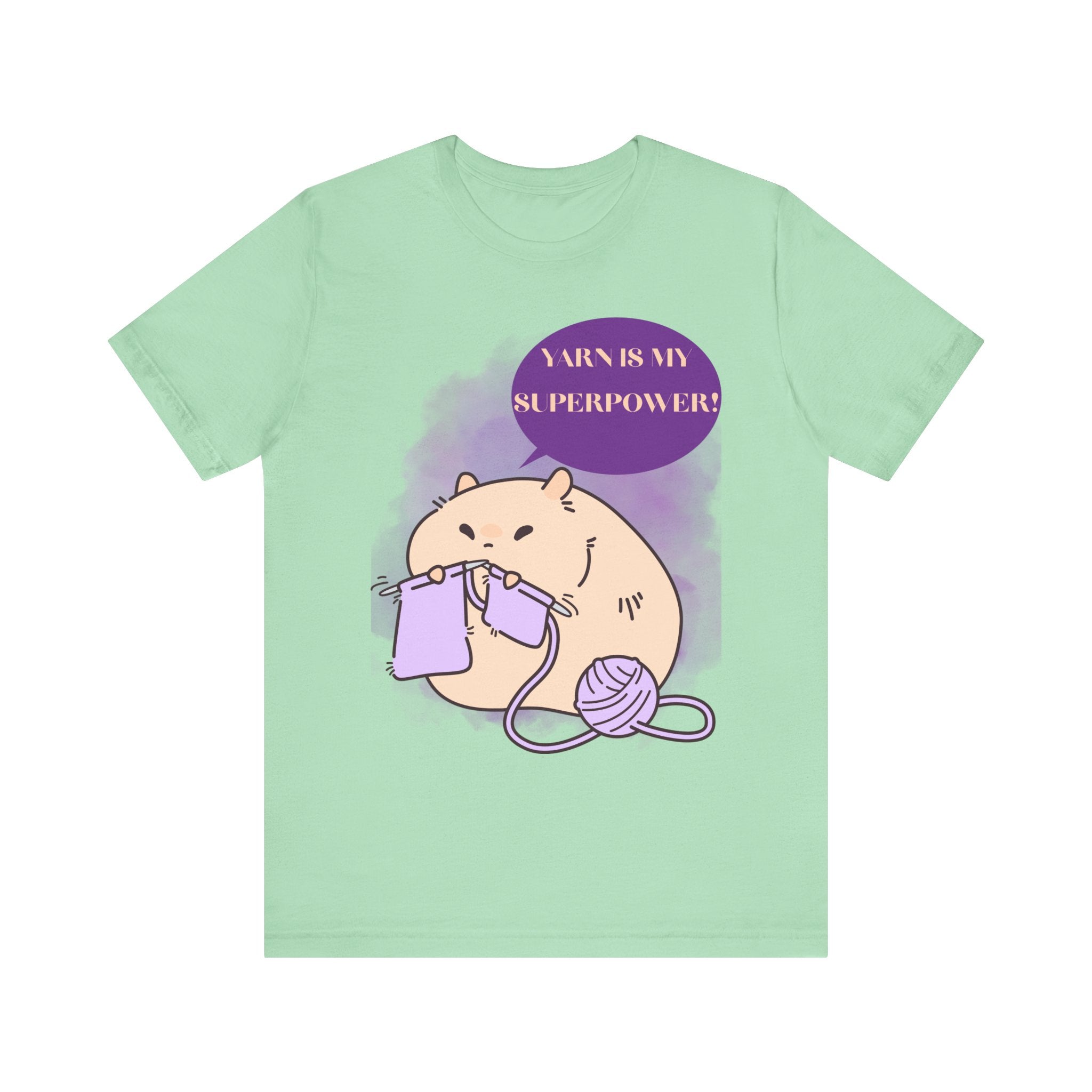 Yarn is my superpower! Crafty Knitting Tee for Crafters