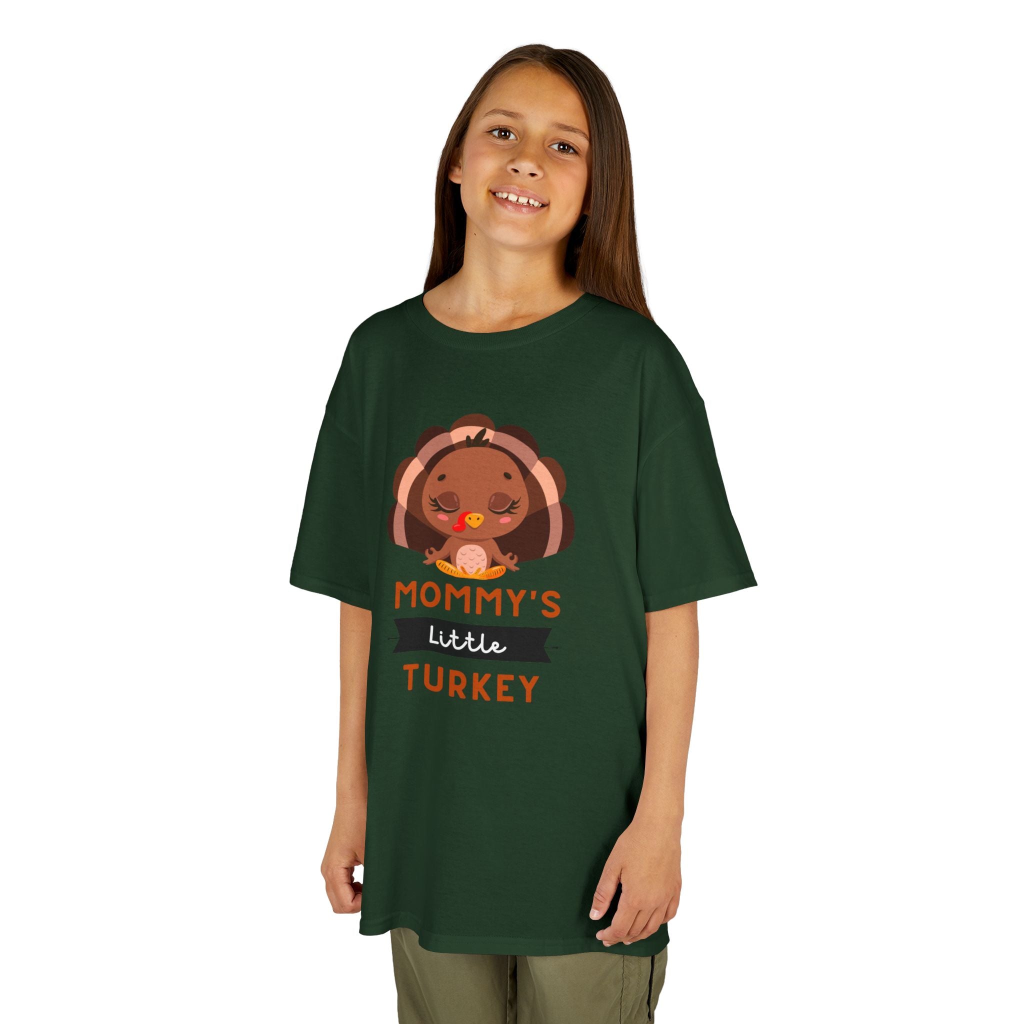 Kids Thanksgiving Tee, Mommy's Little Turkey Shirt, Fall Holiday Outfit, Thanksgiving Gift, Adorable Kids Fashion