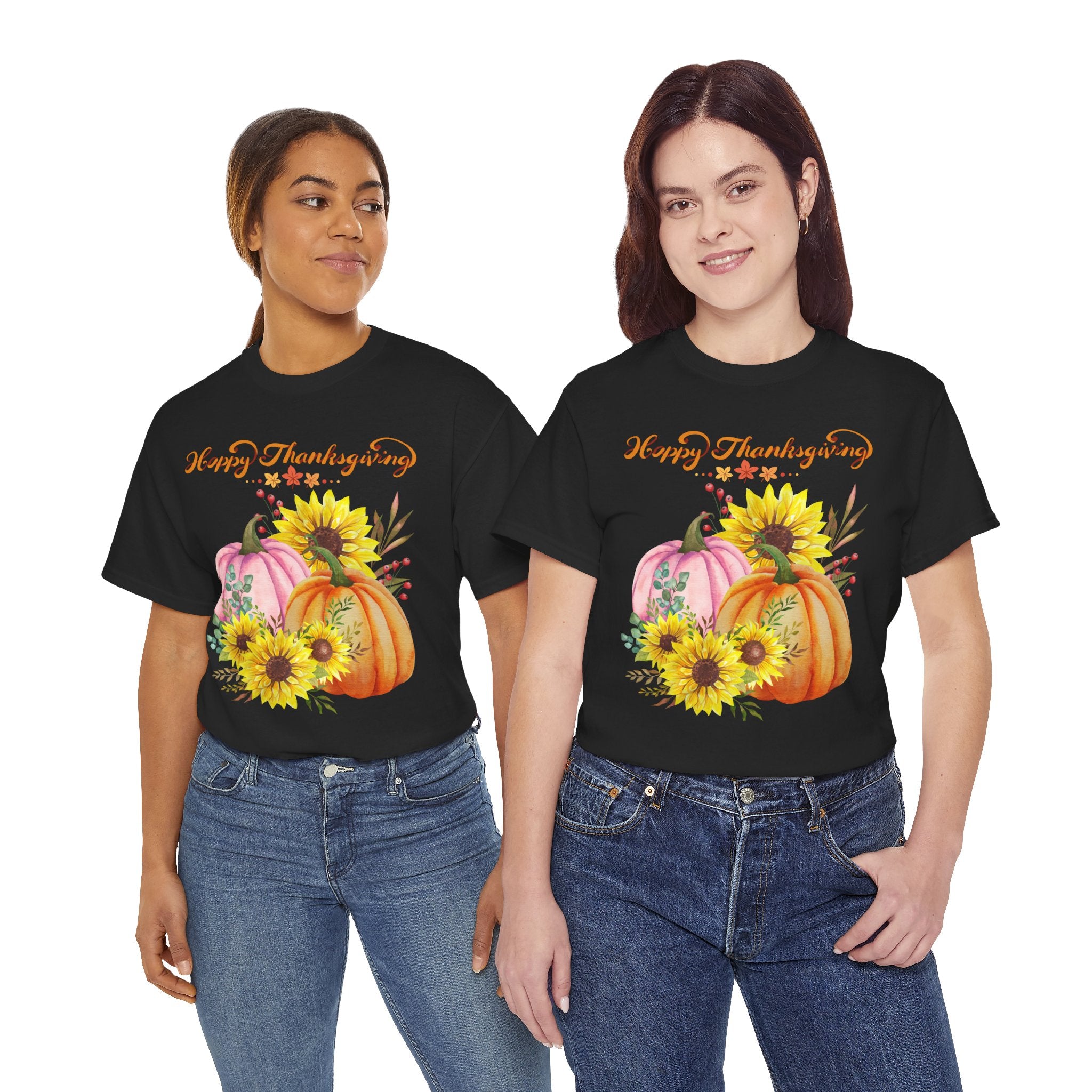 Thanksgiving T-shirts, Pumpkin Tee, Autumn Shirt, Unisex Fall Apparel, Holiday Gift, Cozy Outfit, Harvest Festival Clothing