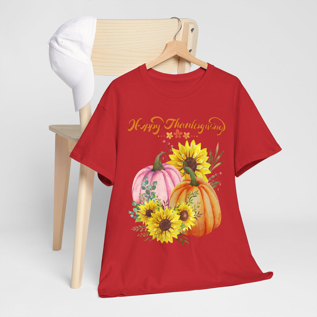 Thanksgiving T-shirts, Pumpkin Tee, Autumn Shirt, Unisex Fall Apparel, Holiday Gift, Cozy Outfit, Harvest Festival Clothing