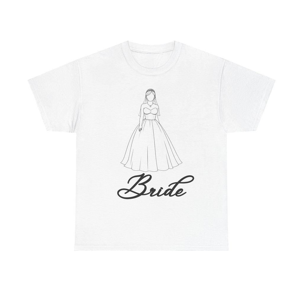 Bride Graphic Unisex Heavy Cotton Tee, Wedding Shirt, Bridal Party Gift, Engagement Celebration, Bride-to-Be Apparel, Wedding Day Outfit
