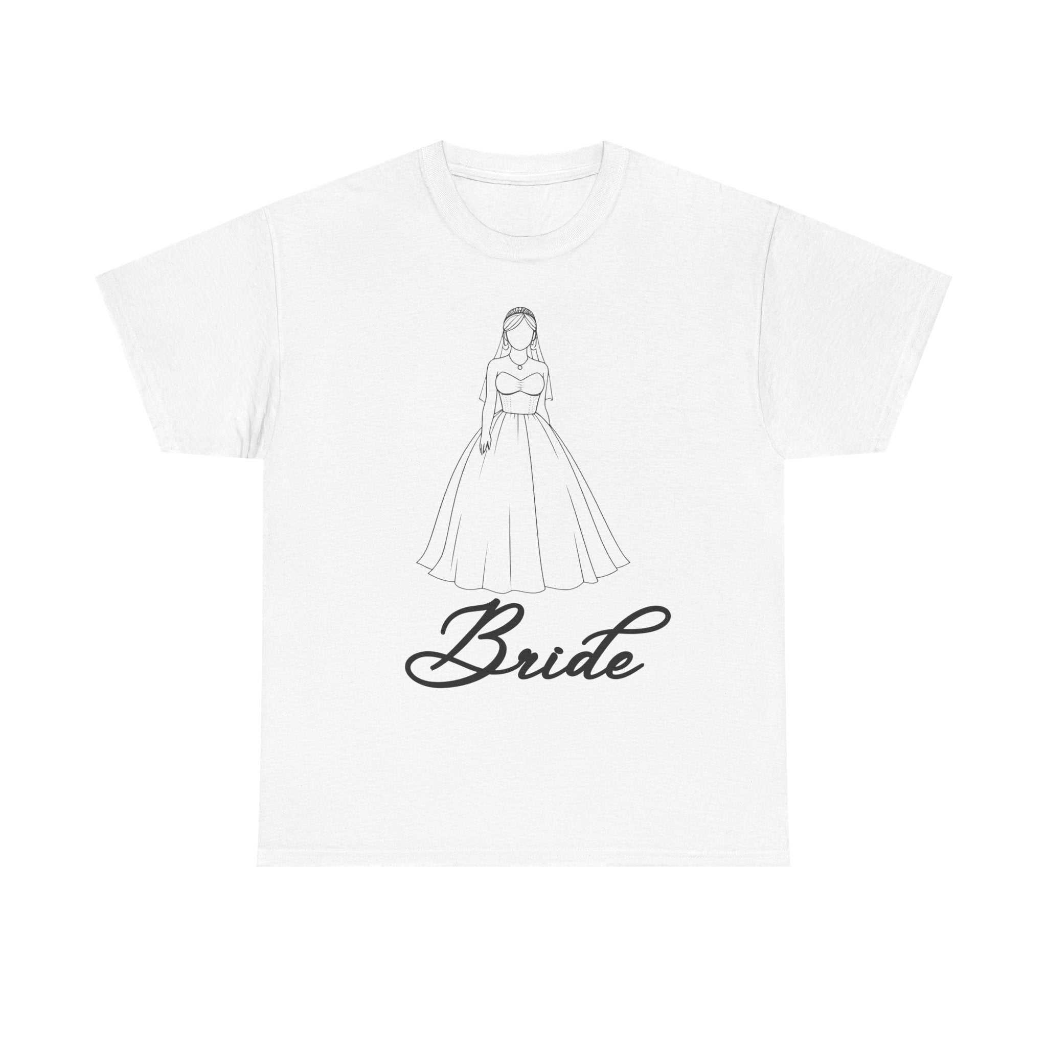 Bride Graphic Unisex Heavy Cotton Tee, Wedding Shirt, Bridal Party Gift, Engagement Celebration, Bride-to-Be Apparel, Wedding Day Outfit