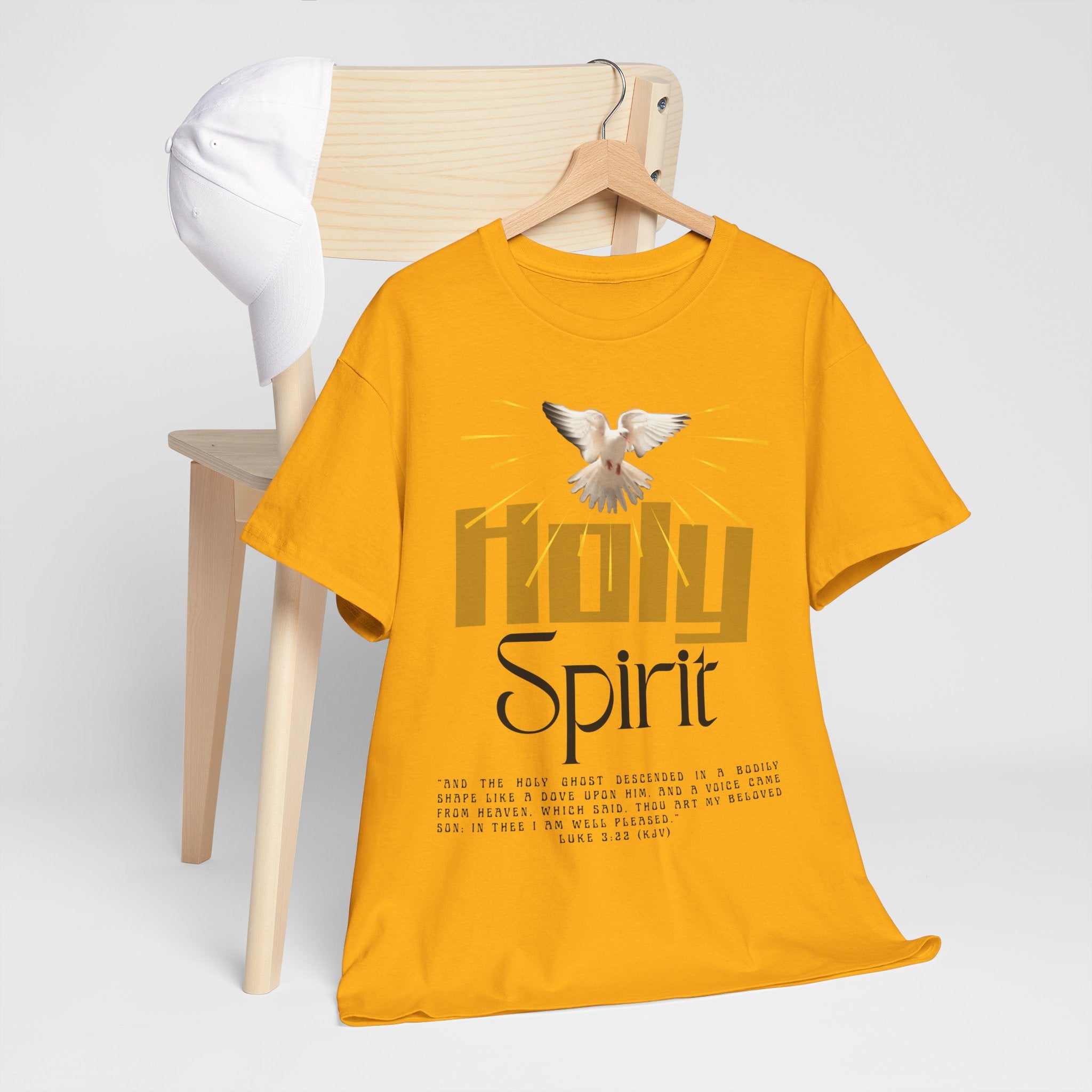Christian T-shirts, Holy Spirit Unisex Heavy Cotton Tee, Inspirational T-Shirt for Faith Celebration, Christian Gift, Spiritual Attire, Religious Apparel