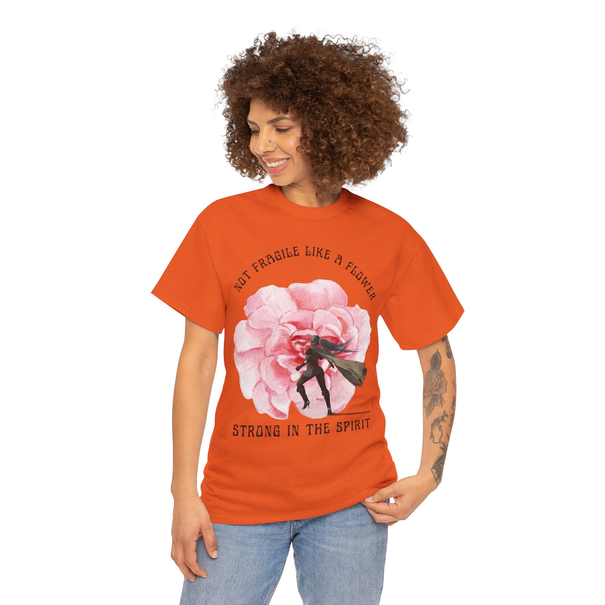 Floral Empowerment Tee, Not Fragile Like a Flower, Strong in the Spirit Shirt, Inspirational Unisex T-Shirt, Gift for Women, [...]