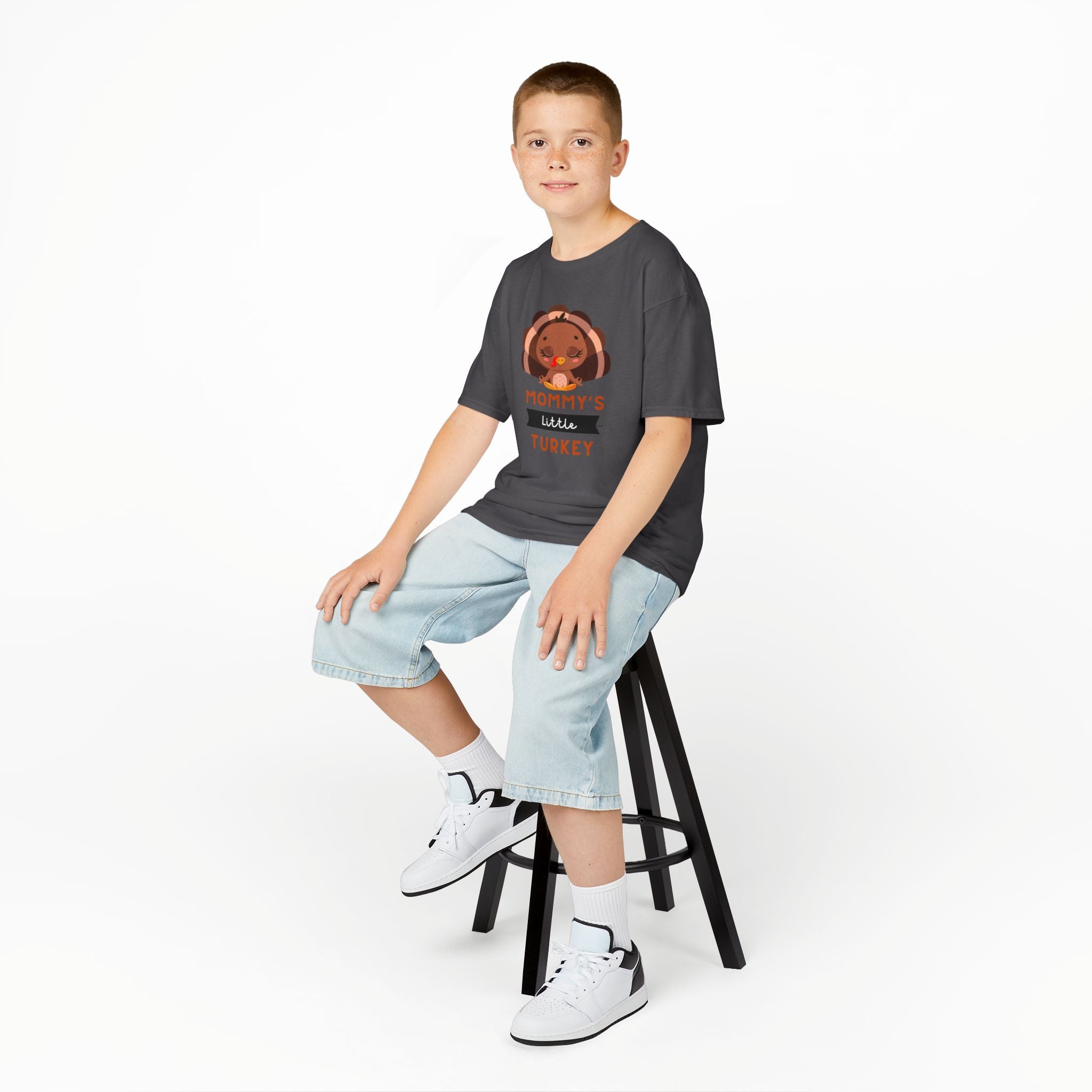 Kids Thanksgiving Tee, Mommy's Little Turkey Shirt, Fall Holiday Outfit, Thanksgiving Gift, Adorable Kids Fashion