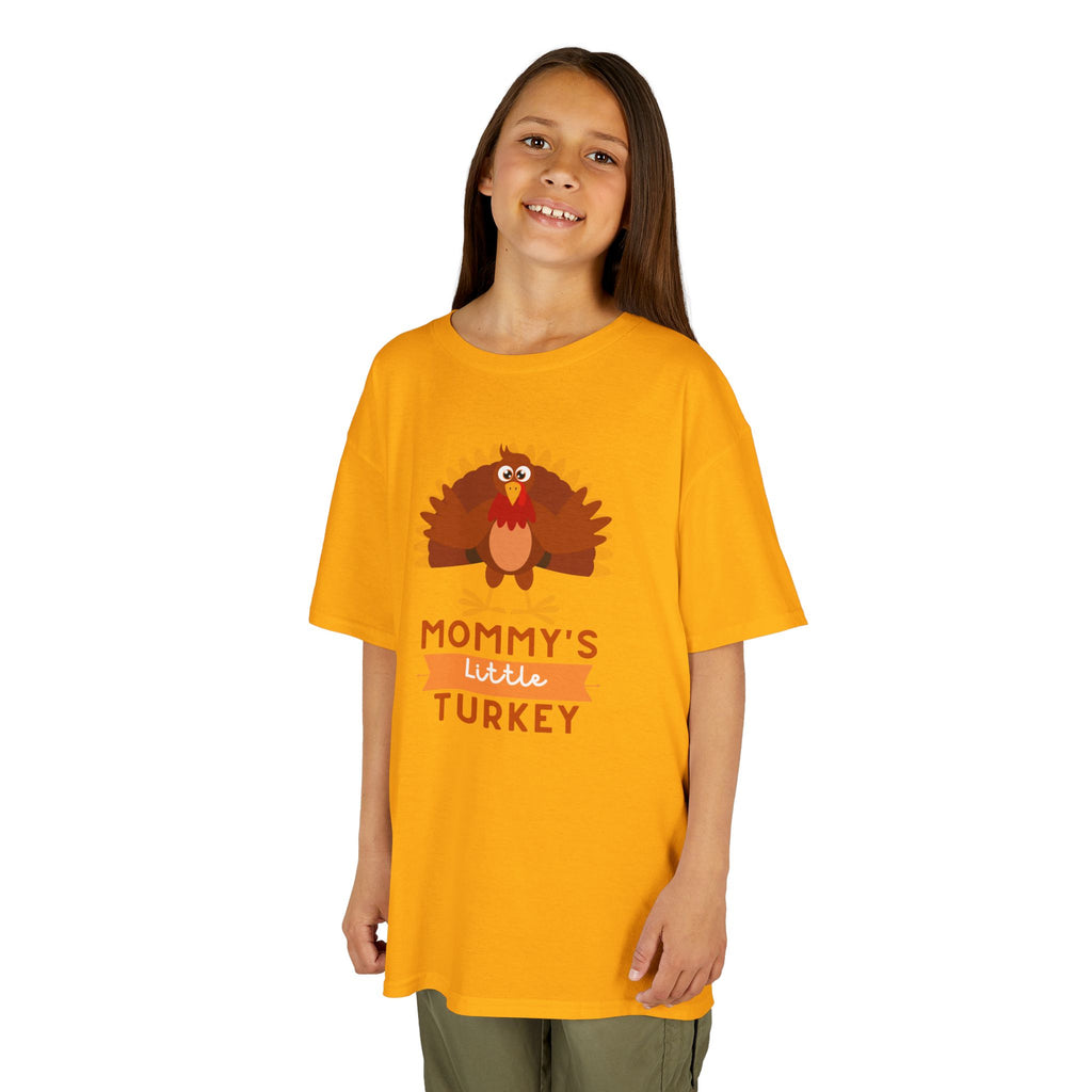 Mommy's Little Turkey Kids Tee - Thanksgiving Gift, Holiday Apparel, Cute Kids Clothing, Family Gathering, Kid's Casual Wear