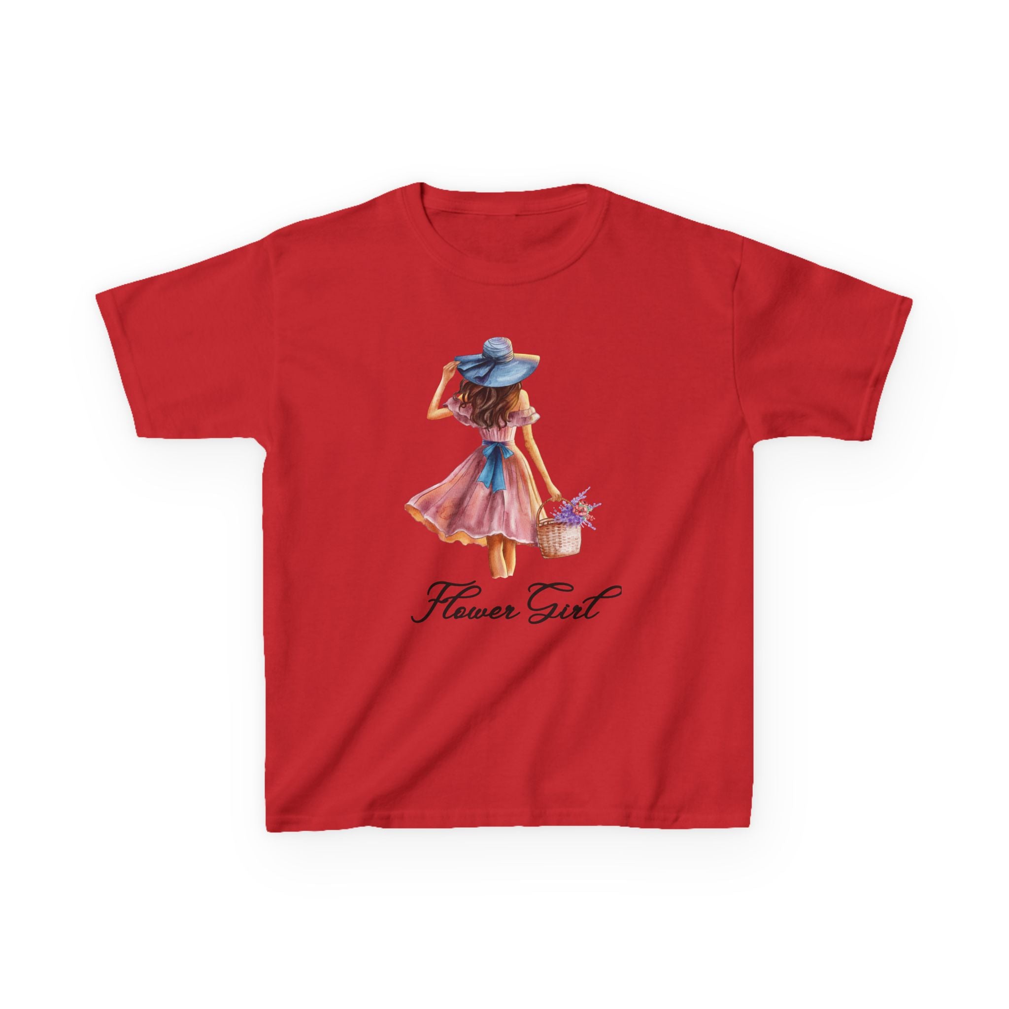 Flower Girl Kids Tee, Cute Kids T-Shirt, Spring Fashion, Outdoor Playwear, Children's Gift, Floral Design