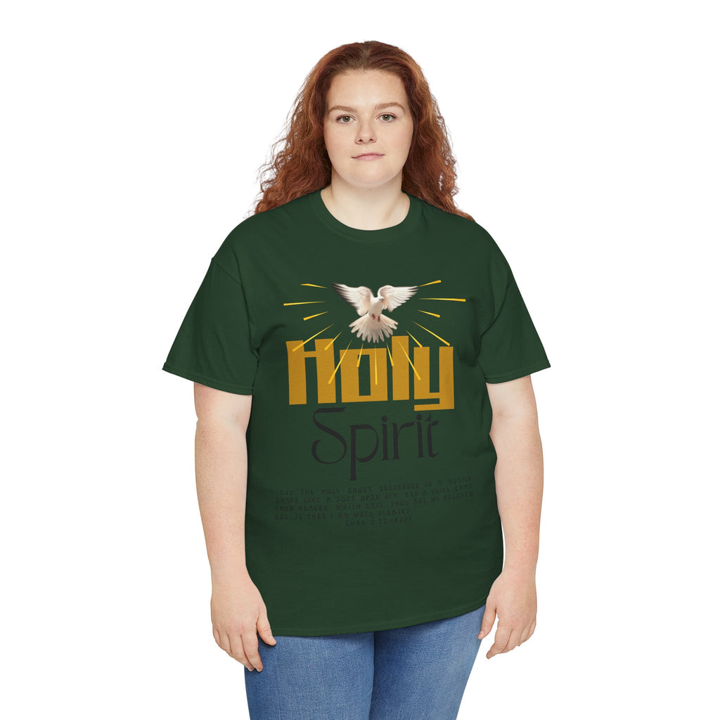 Christian T-shirts, Holy Spirit Unisex Heavy Cotton Tee, Inspirational T-Shirt for Faith Celebration, Christian Gift, Spiritual Attire, Religious Apparel