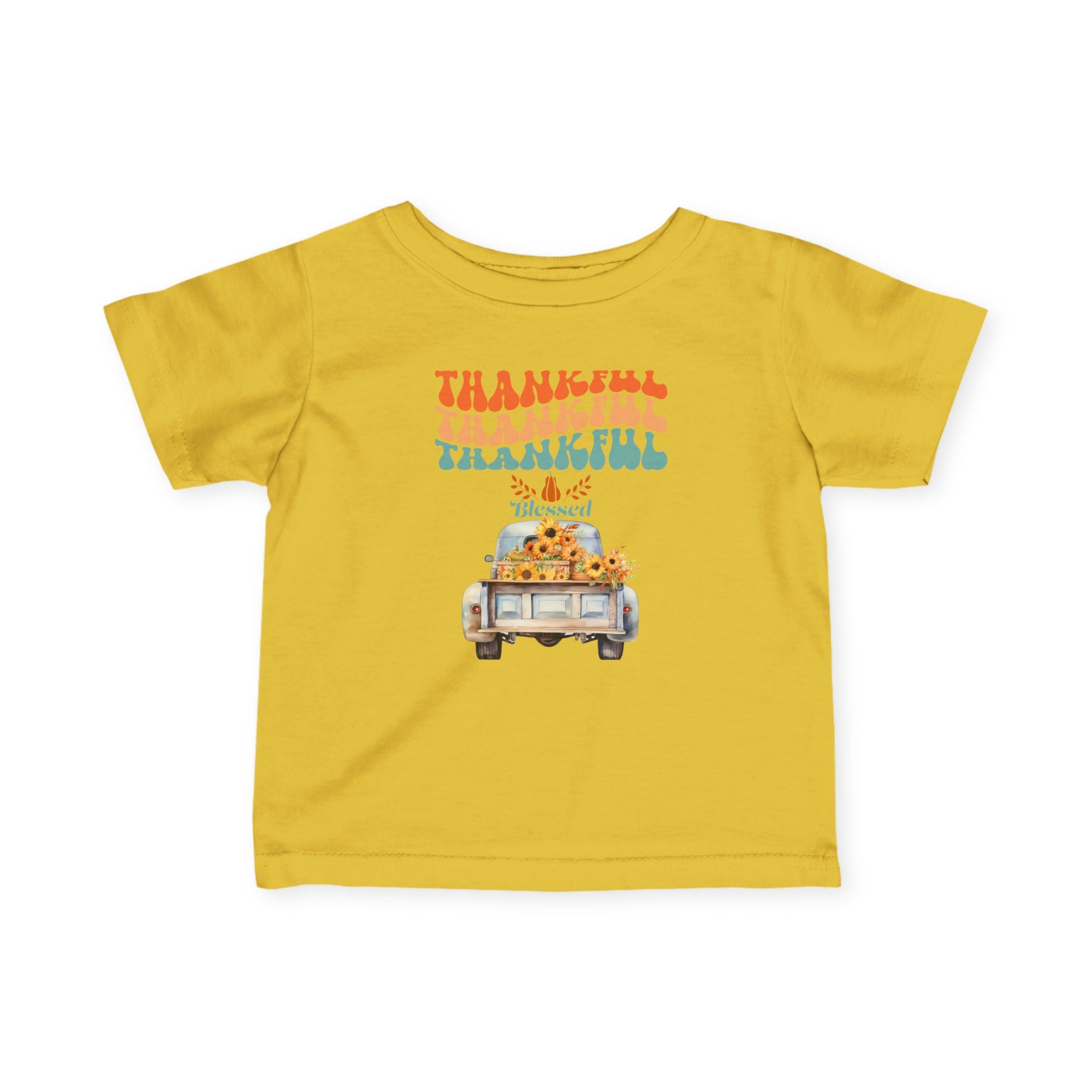 Thankful Infant T-Shirt, Cute Baby Tee, Thanksgiving Outfit, Fall Baby Clothing, Holiday Gift for Infants, Seasonal Wear