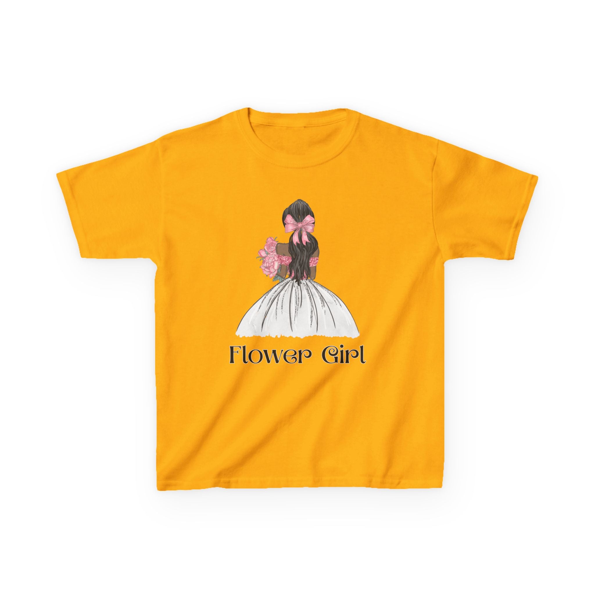 Flower Girl Kids Tee, Cute Floral T-Shirt for Flower Girls, Wedding Apparel, Toddler Gift, Birthday Outfit, Spring Fling Top