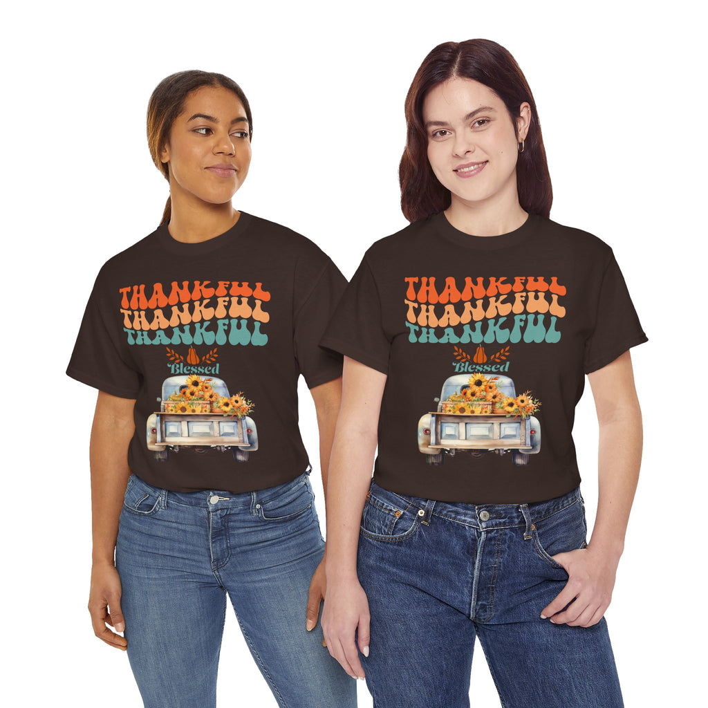 Thankful Vibes Unisex Tee - Perfect for Thanksgiving, Gratitude, Casual Wear, Gifts, Summer Days