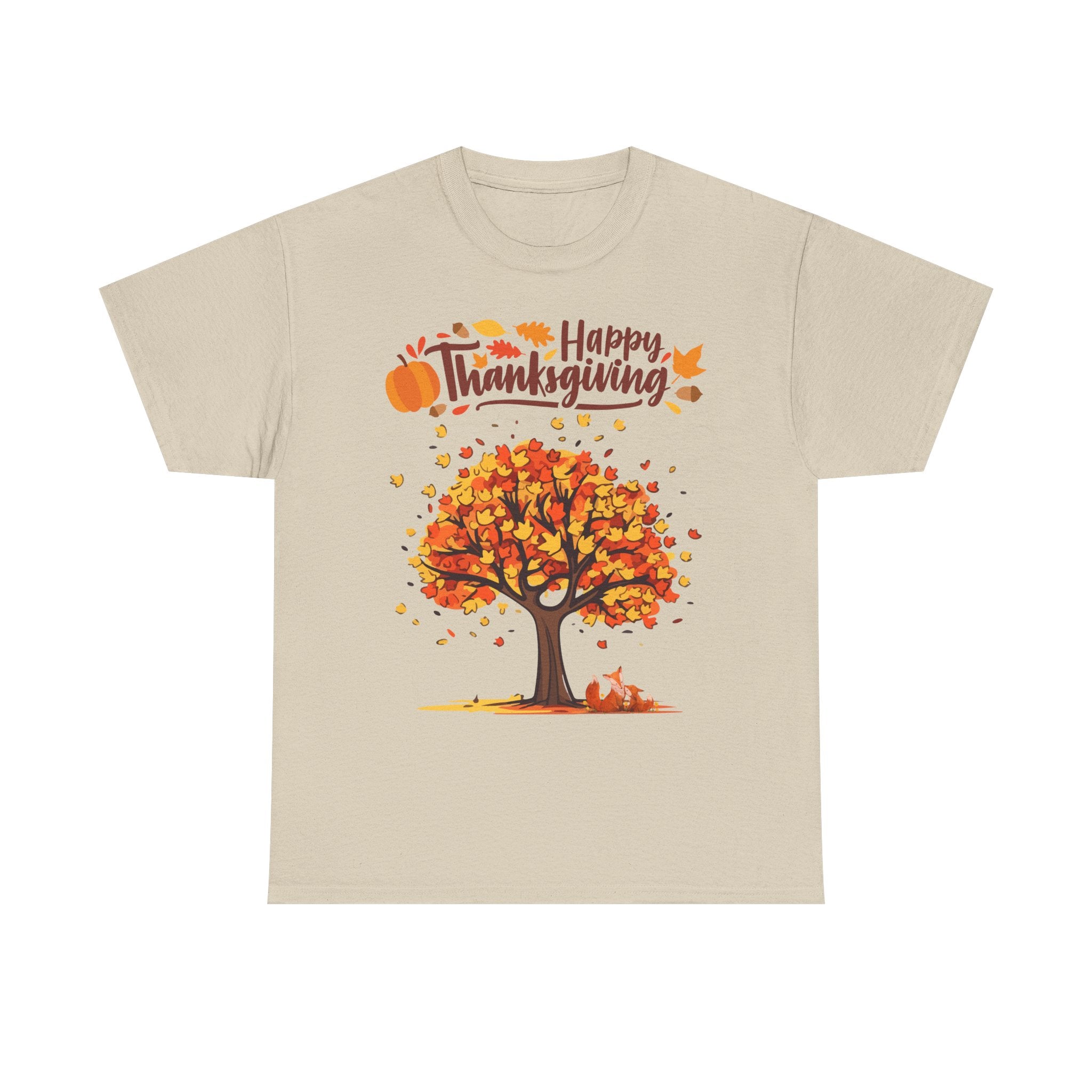 Thanksgiving Tree Tee, Autumn Shirt, Fall Apparel, Family Gathering Top, Seasonal Wear, Thanksgiving Gift