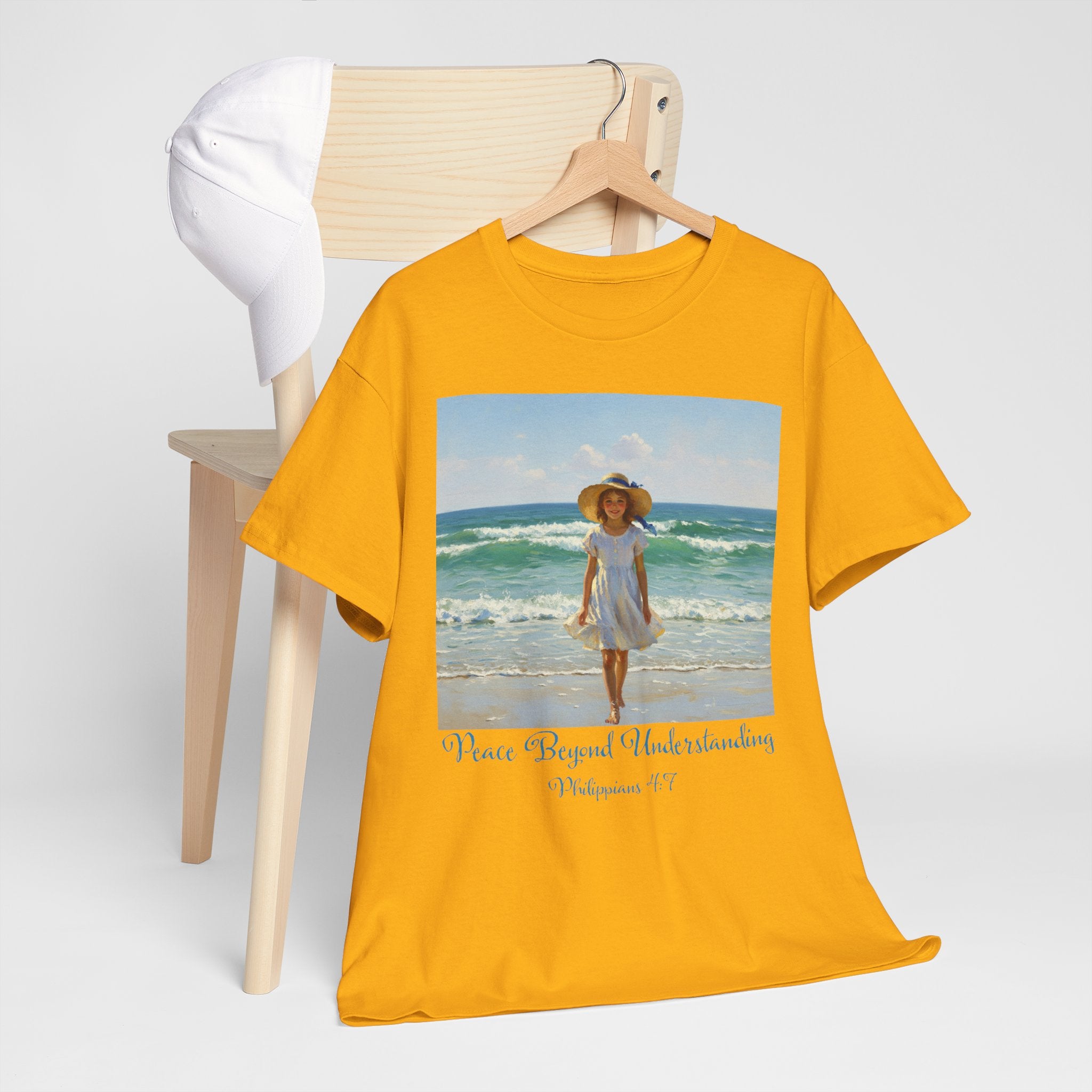Serene Beach Vibes Tee for Summer Days, Top for Women, Casual Wear, Gifts for Beach Lovers, Vacay Essentials