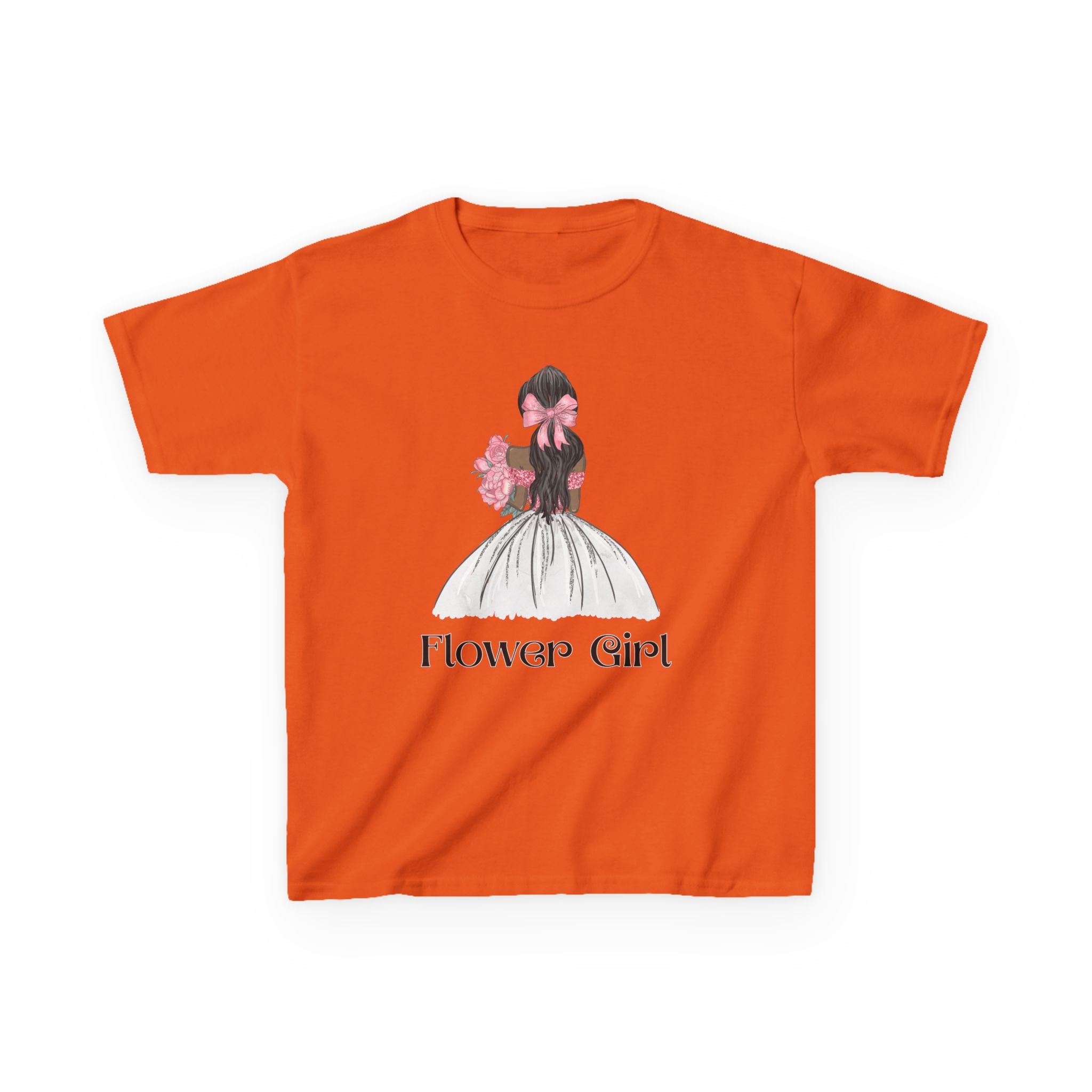 Flower Girl Kids Tee, Cute Floral T-Shirt for Flower Girls, Wedding Apparel, Toddler Gift, Birthday Outfit, Spring Fling Top