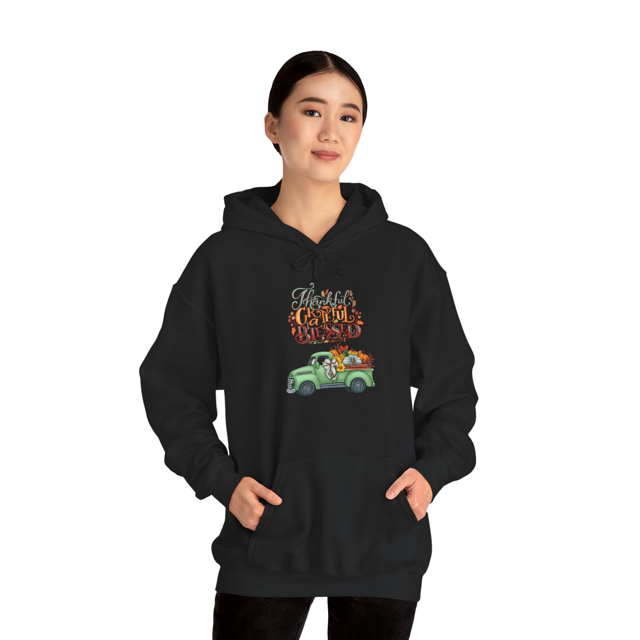 Festive Truck Sweatshirt - Cozy Holiday Hoodie, Winter Gift, Christmas Apparel, Unisex Clothing, Seasonal Fashion