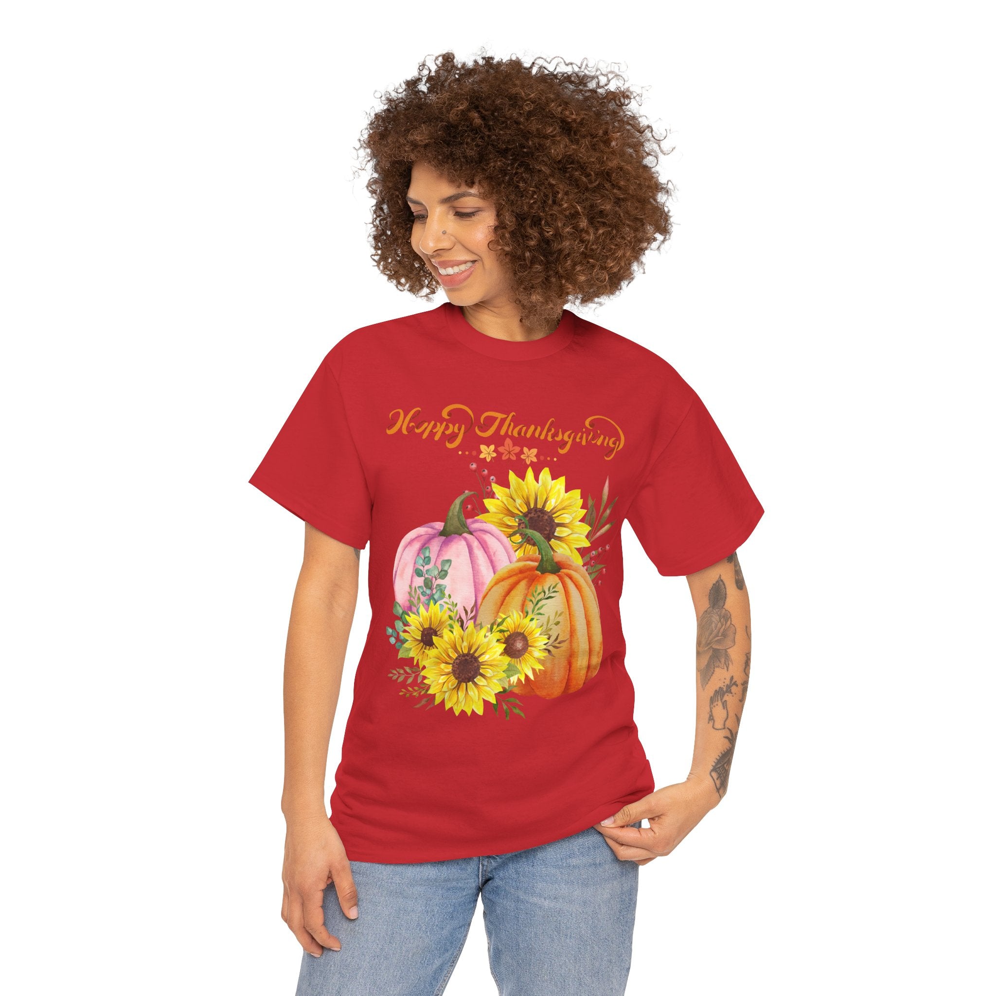 Thanksgiving T-shirts, Pumpkin Tee, Autumn Shirt, Unisex Fall Apparel, Holiday Gift, Cozy Outfit, Harvest Festival Clothing