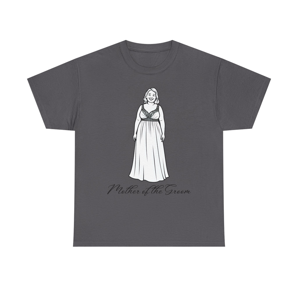 Mother of the Groom Tee, Unisex Cotton T-Shirt for Weddings, Bridal Party Apparel, Gift for Mother, Wedding Day Fashion