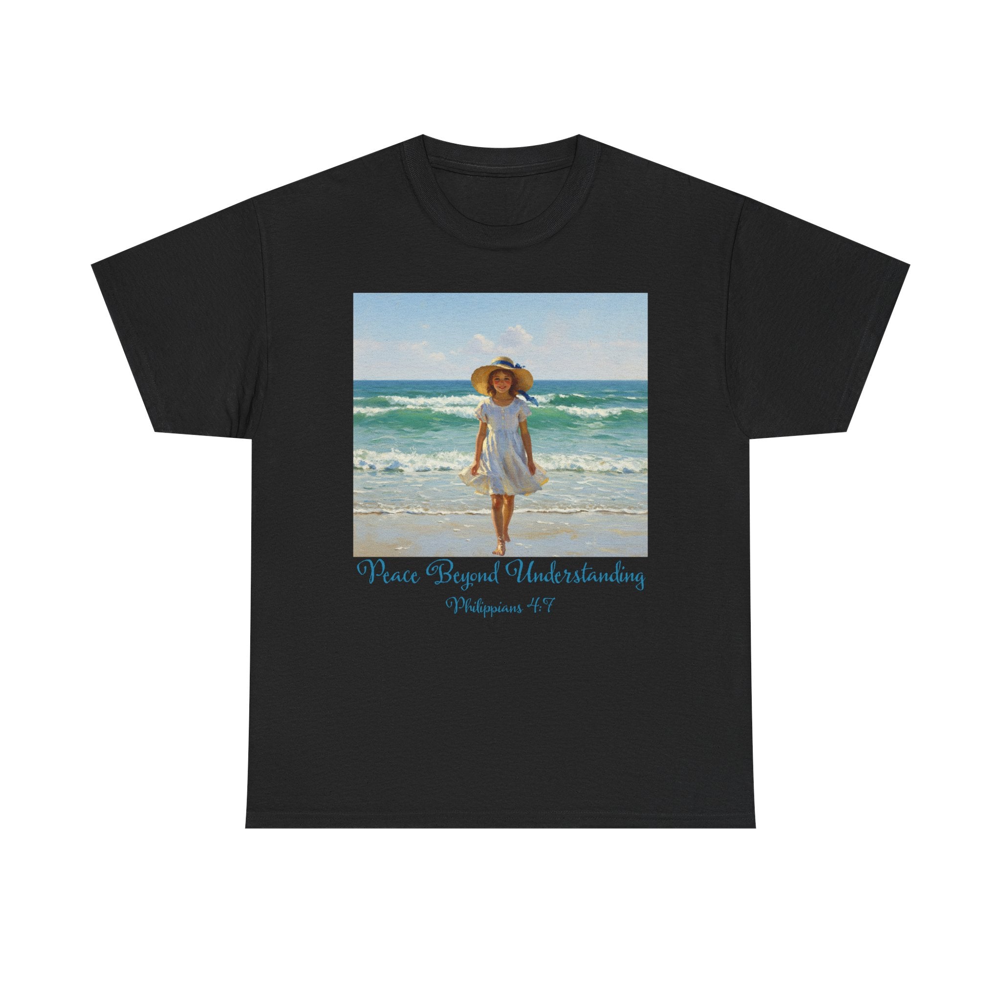 Serene Beach Vibes Tee for Summer Days, Top for Women, Casual Wear, Gifts for Beach Lovers, Vacay Essentials