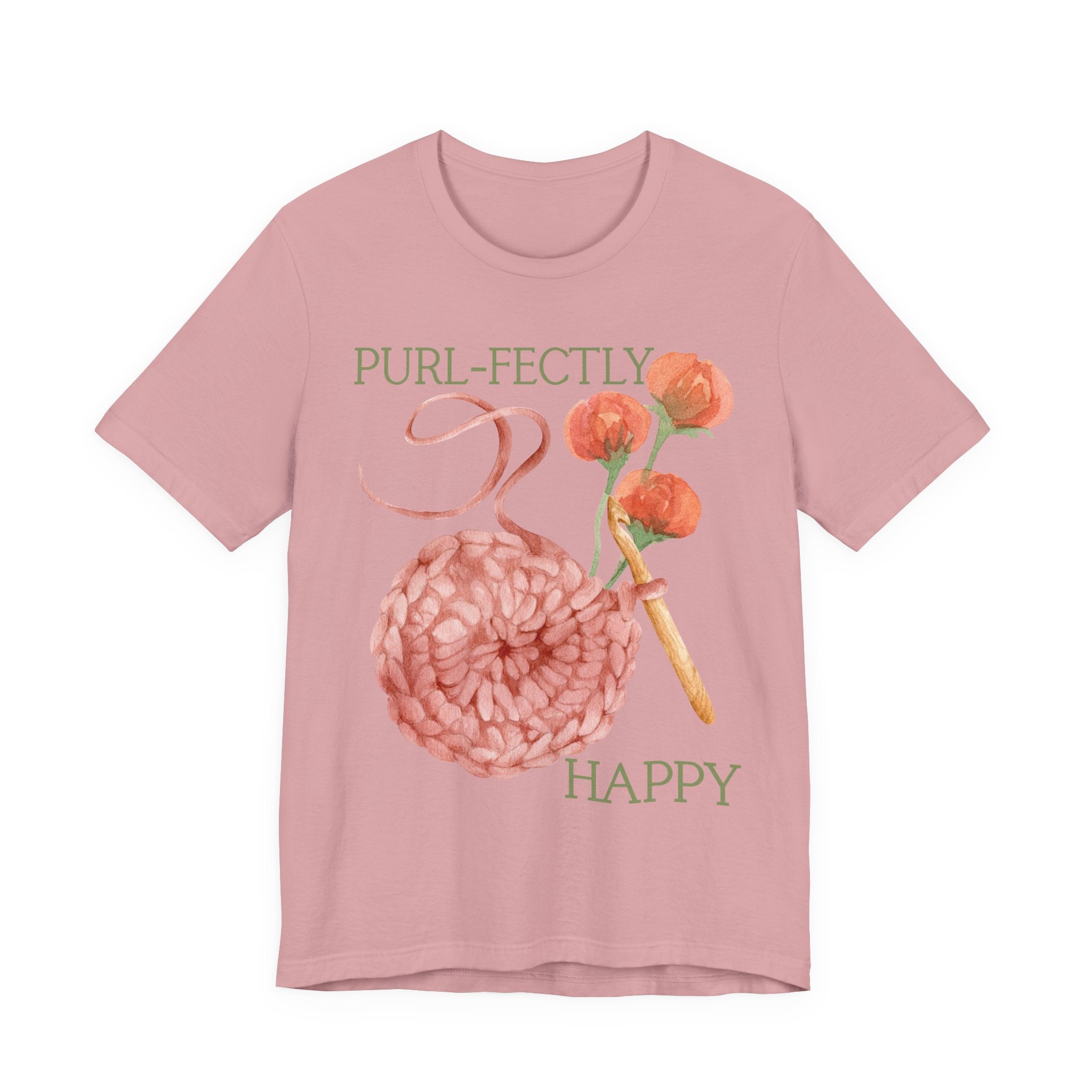 Purl-fectly Happy Crafting Joy Tee -Unisex Short Sleeve Shirt
