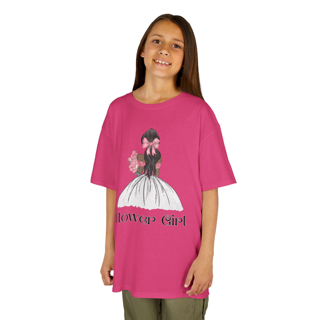 Flower Girl Kids Tee, Cute Floral T-Shirt for Flower Girls, Wedding Apparel, Toddler Gift, Birthday Outfit, Spring Fling Top