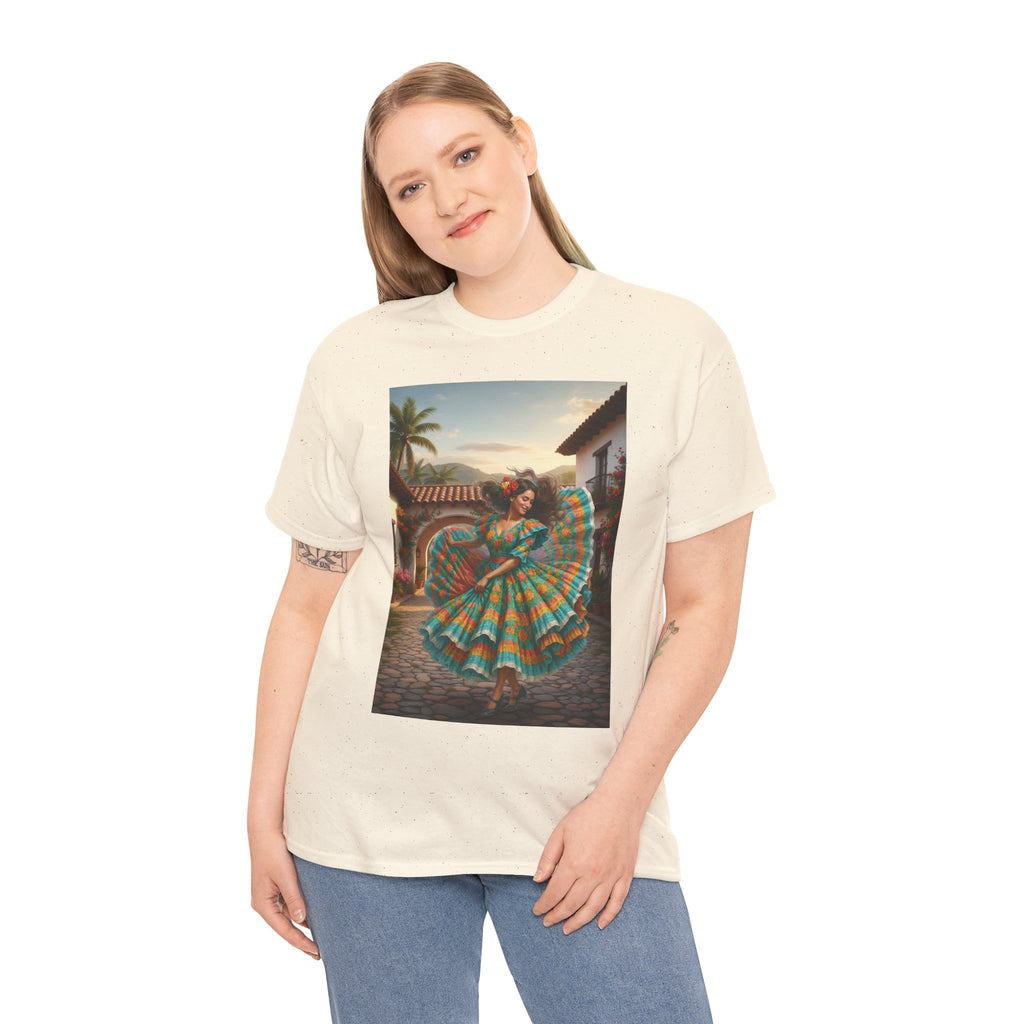 Folklórico Dancer Vibrant Graphic Tee - Perfect for Festivals, Casual Outings, Gifts, Dance Lovers, Unisex Fashion