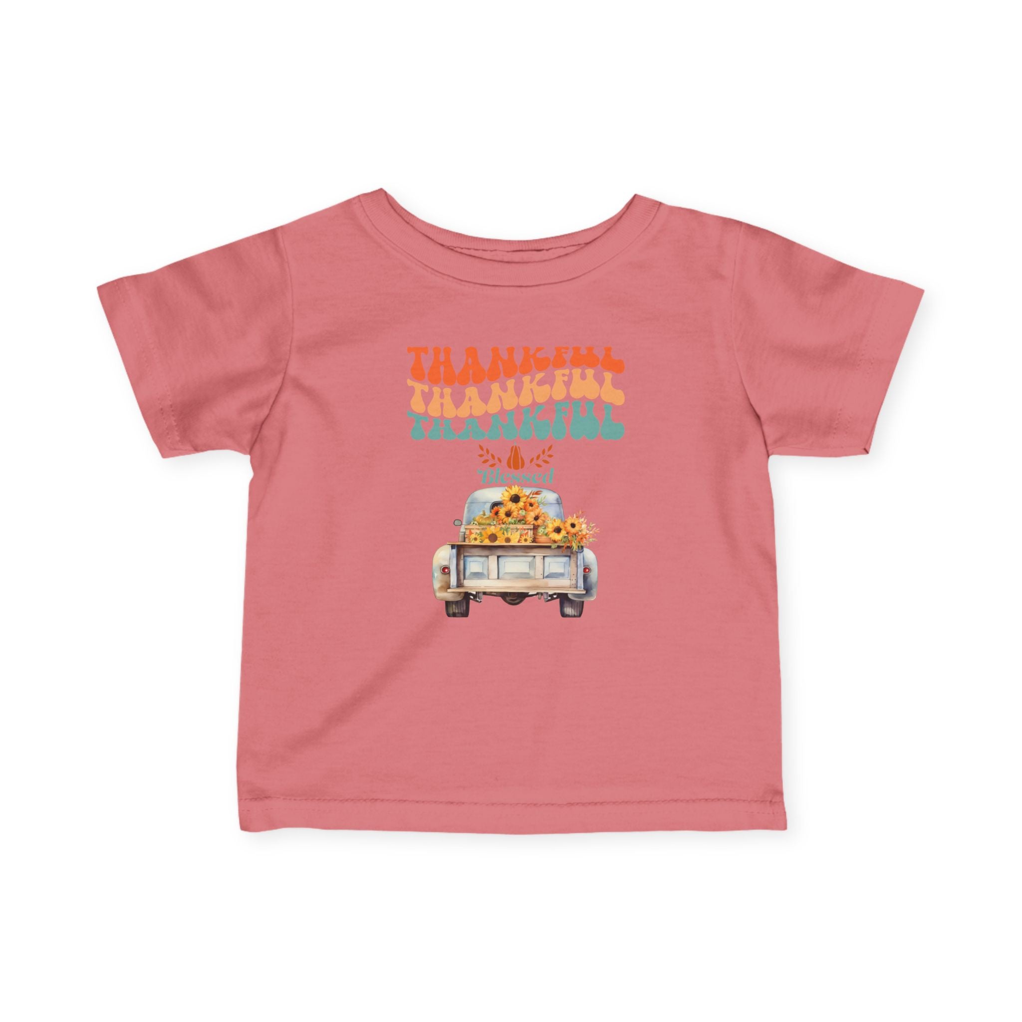 Thankful Infant T-Shirt, Cute Baby Tee, Thanksgiving Outfit, Fall Baby Clothing, Holiday Gift for Infants, Seasonal Wear