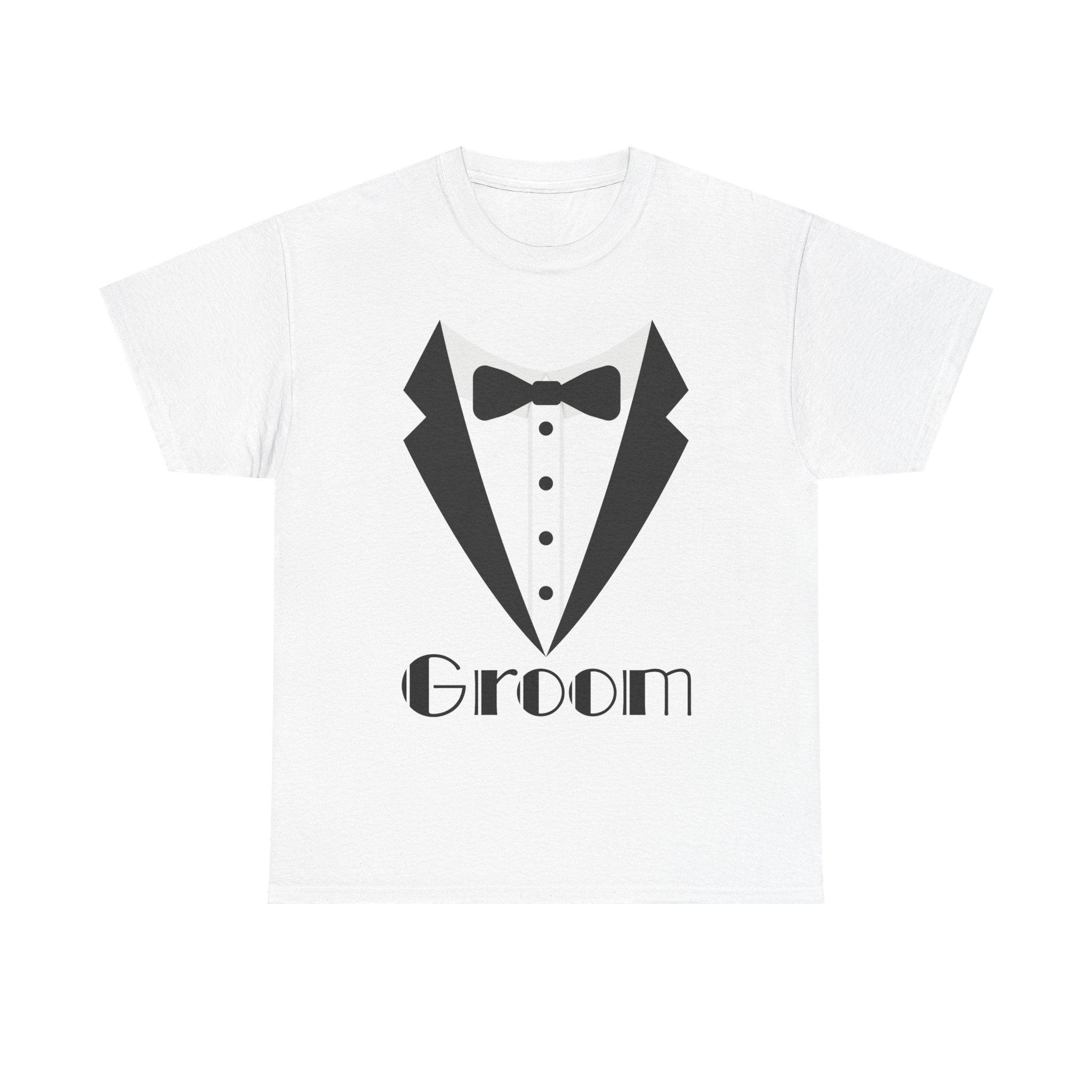 Groom T-Shirt, Unisex Heavy Cotton Tee for Weddings, Bachelor Parties, Groomsmen Gifts, Casual Wear, Bridal Showers