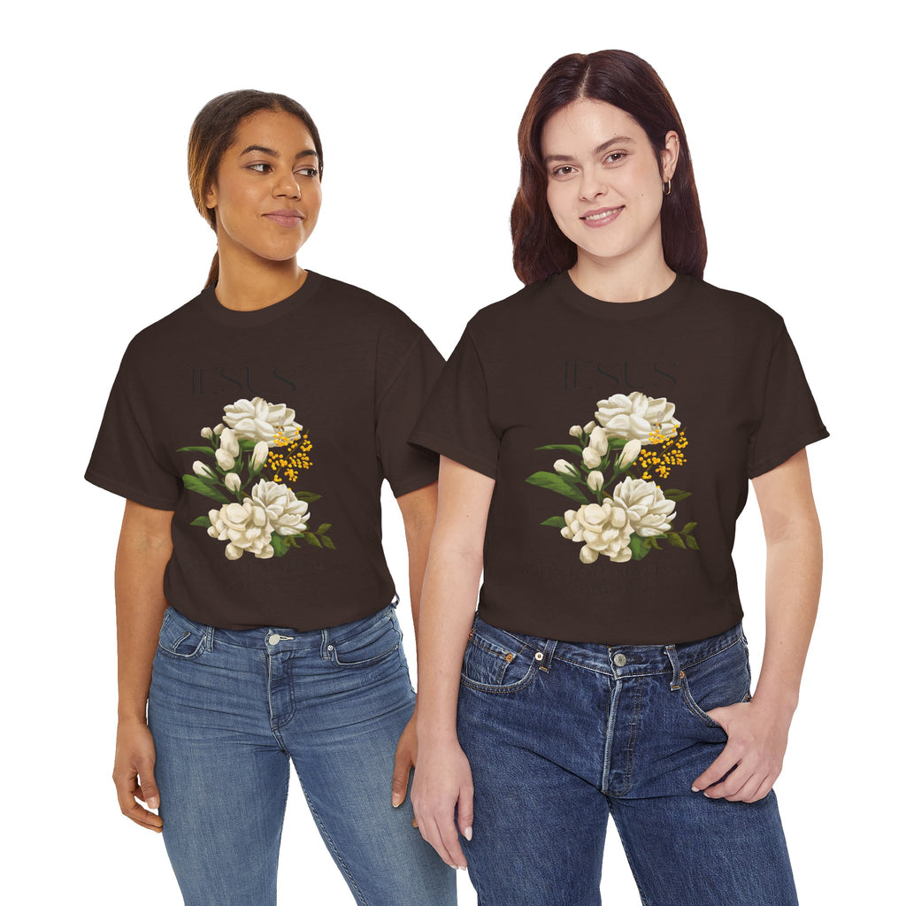 Jesus- God's love never fails-Unisex Heavy Cotton Tee