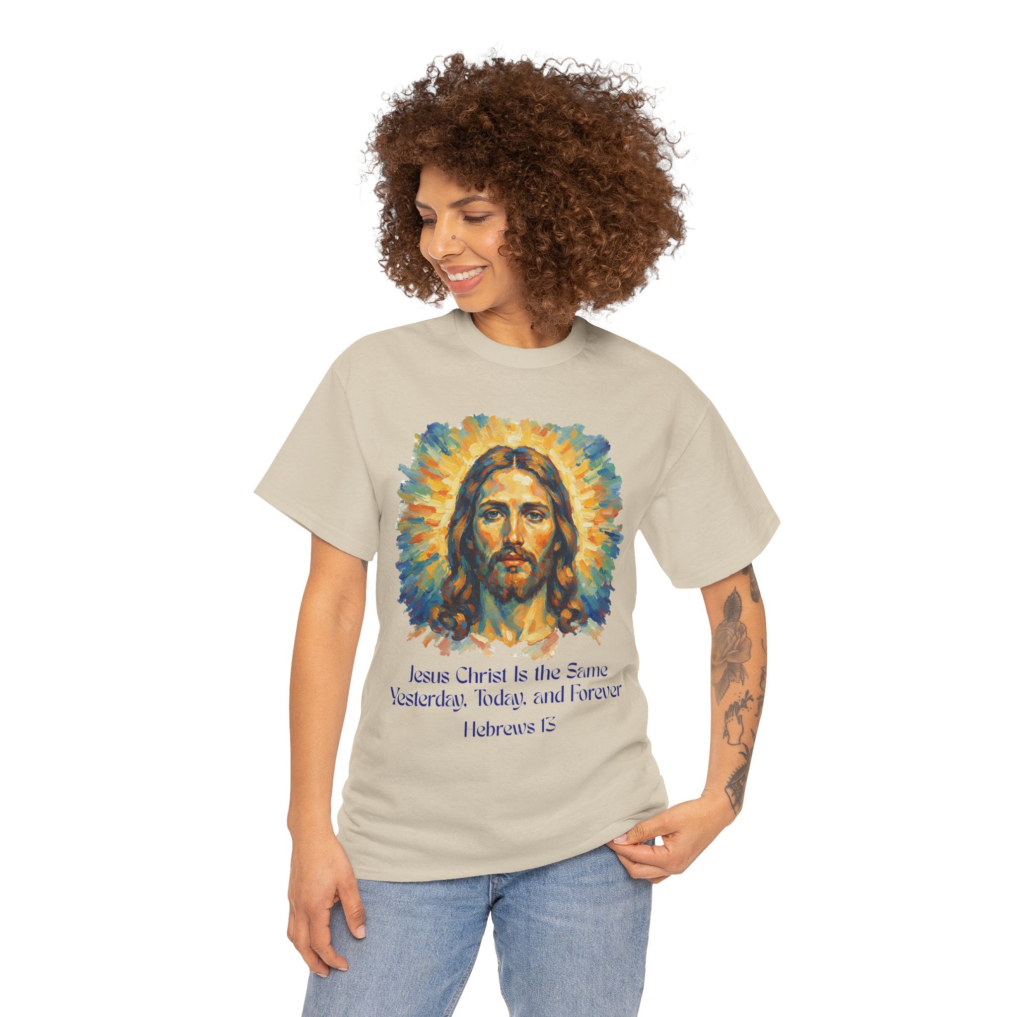 Jesus Portrait – Van Gogh Inspired Style Religious Inspirational Tee - Jesus Christ Design, Faith Shirt, Christian Clothing, Birthday Gift, Everyday Wear