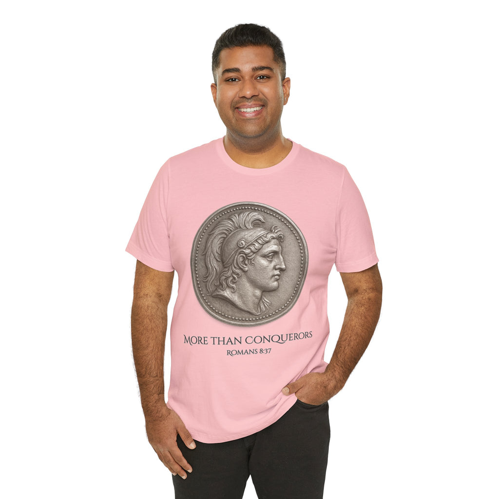 More Than Conquerors Unisex Short Sleeve Tee - Inspirational Christian Apparel, Motivational Shirt, Faith-Based Gift, Scripture Tee, [...]