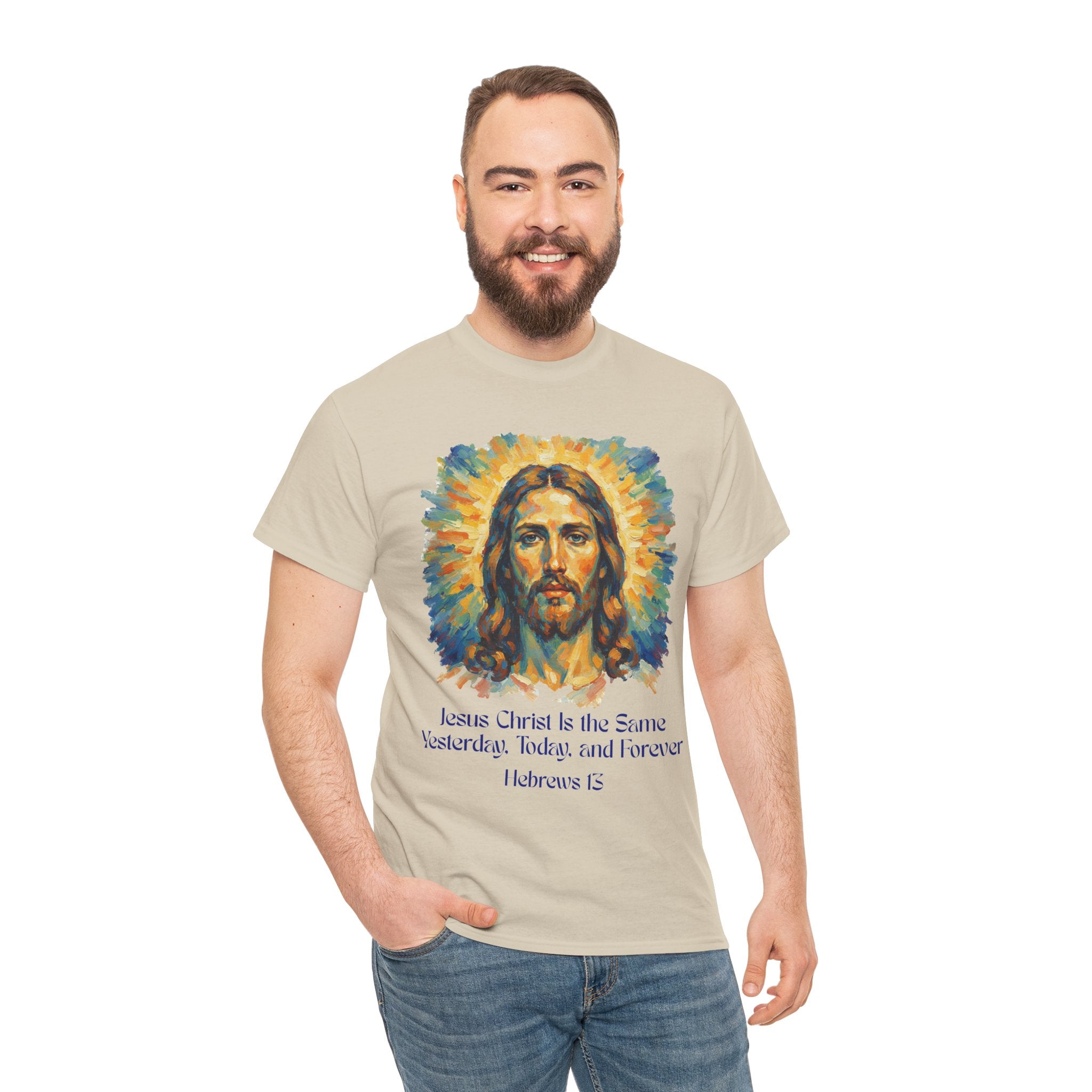 Jesus Portrait – Van Gogh Inspired Style Religious Inspirational Tee - Jesus Christ Design, Faith Shirt, Christian Clothing, Birthday Gift, Everyday Wear