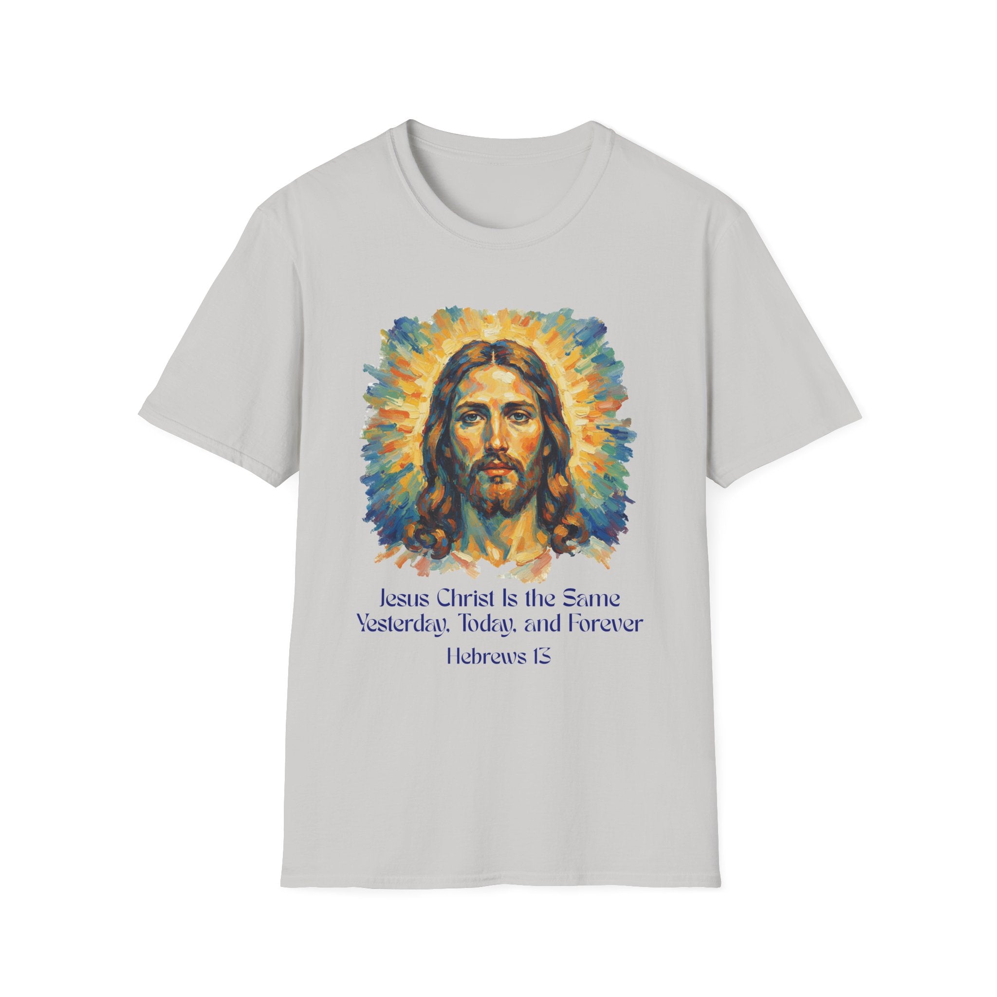 Jesus Christ Graphic Tee, Unisex Softstyle T-Shirt, Faith Apparel, Inspirational Gift, Religious Top
