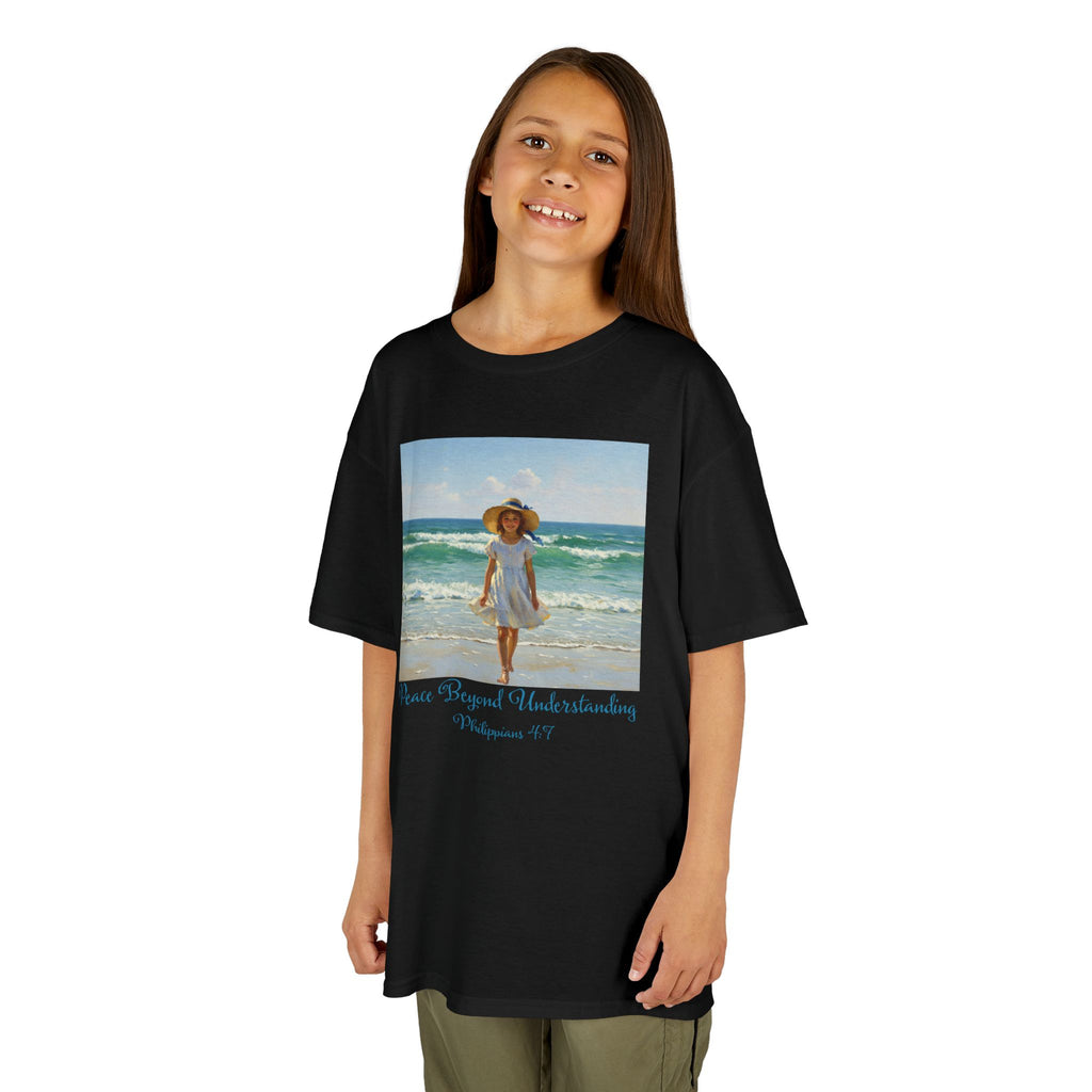 Whimsical Beach Fun Kids Tee, Summer Shirt, Beach Day Tee, Vacation Outfit, Cute Kids Clothing