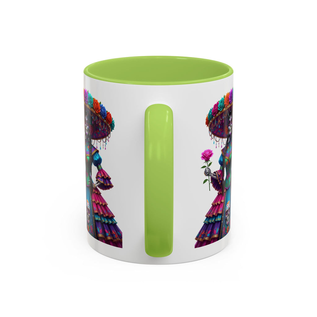 La Catrina Elegante – Día de los Muertos Inspired Artwork, Caffeine Lover Gift, Halloween Decor, Artful Drinkware