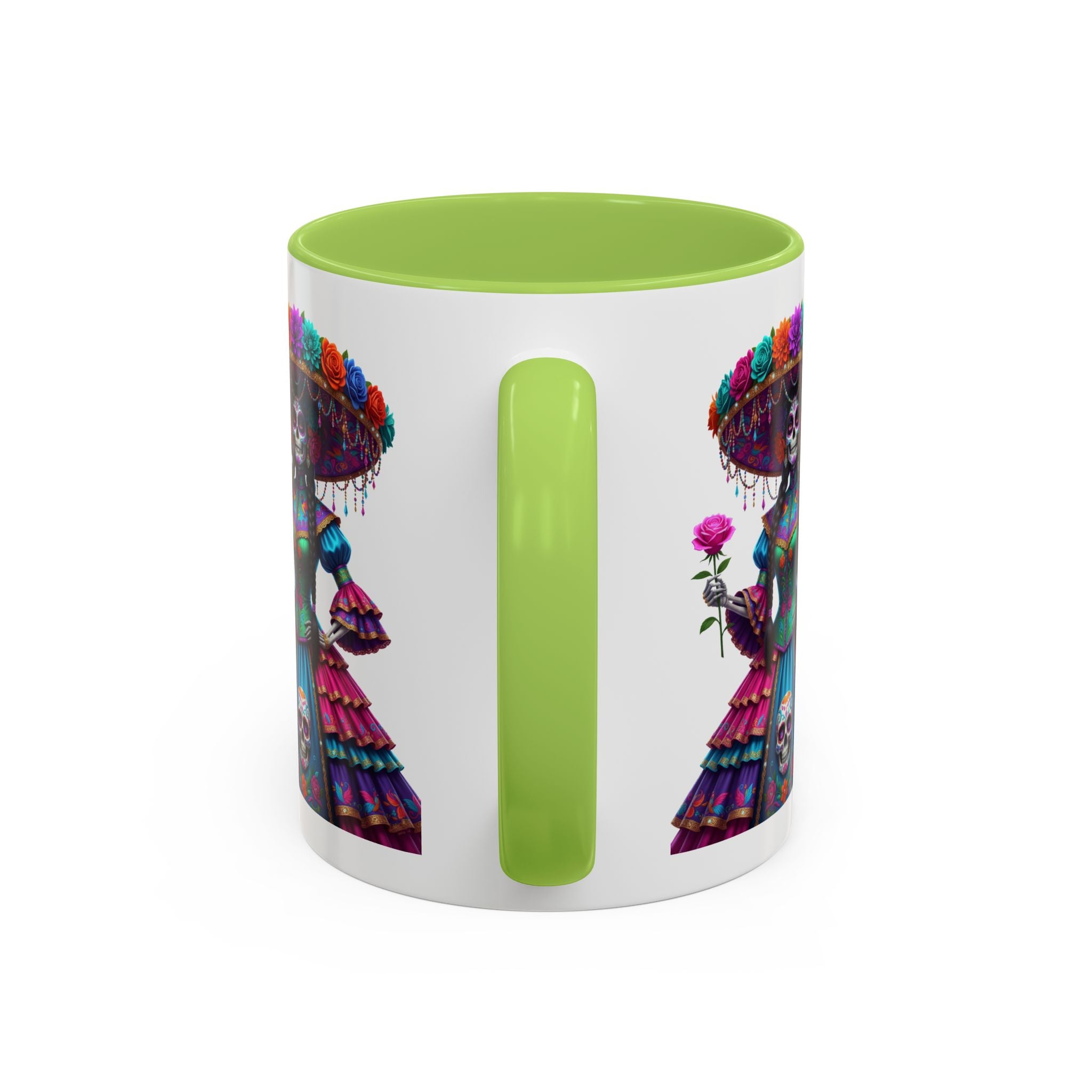 La Catrina Elegante – Día de los Muertos Inspired Artwork, Caffeine Lover Gift, Halloween Decor, Artful Drinkware